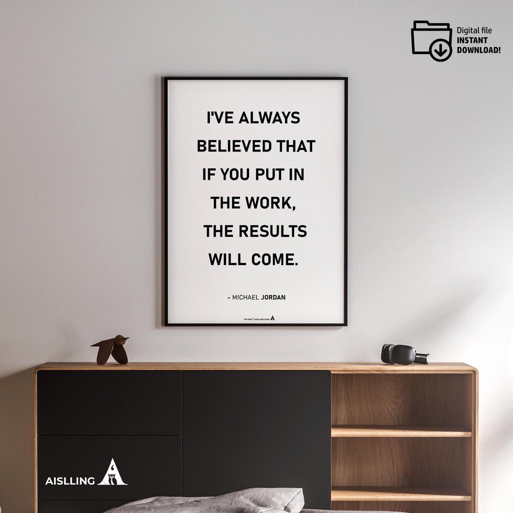 Air Jordan — Michael Jordan Quotes Digital Printable Wall Art Inspirational Quotes Jordan Mentality Poster ... | Aislling printable