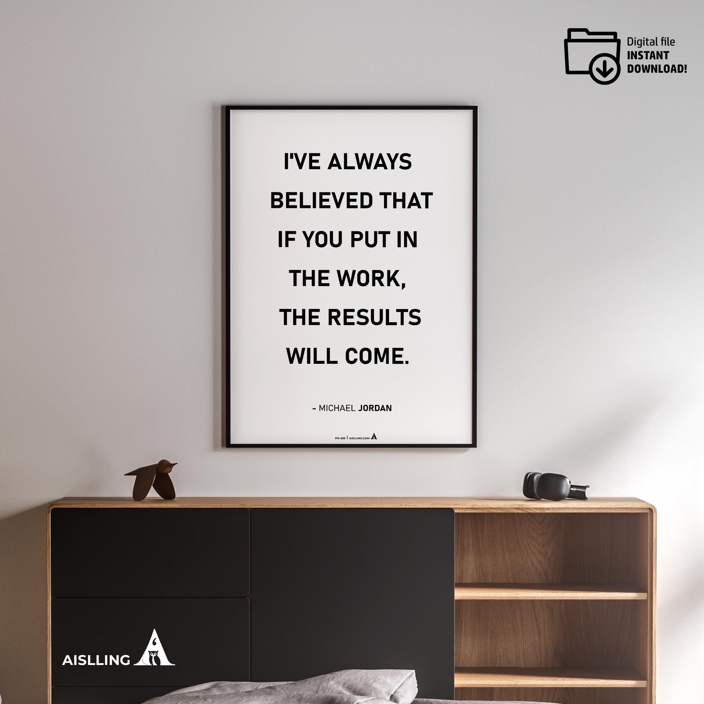 Air Jordan — Michael Jordan Quotes Digital Printable Wall Art Inspirational Quotes Jordan Mentality Poster ... | Aislling printable