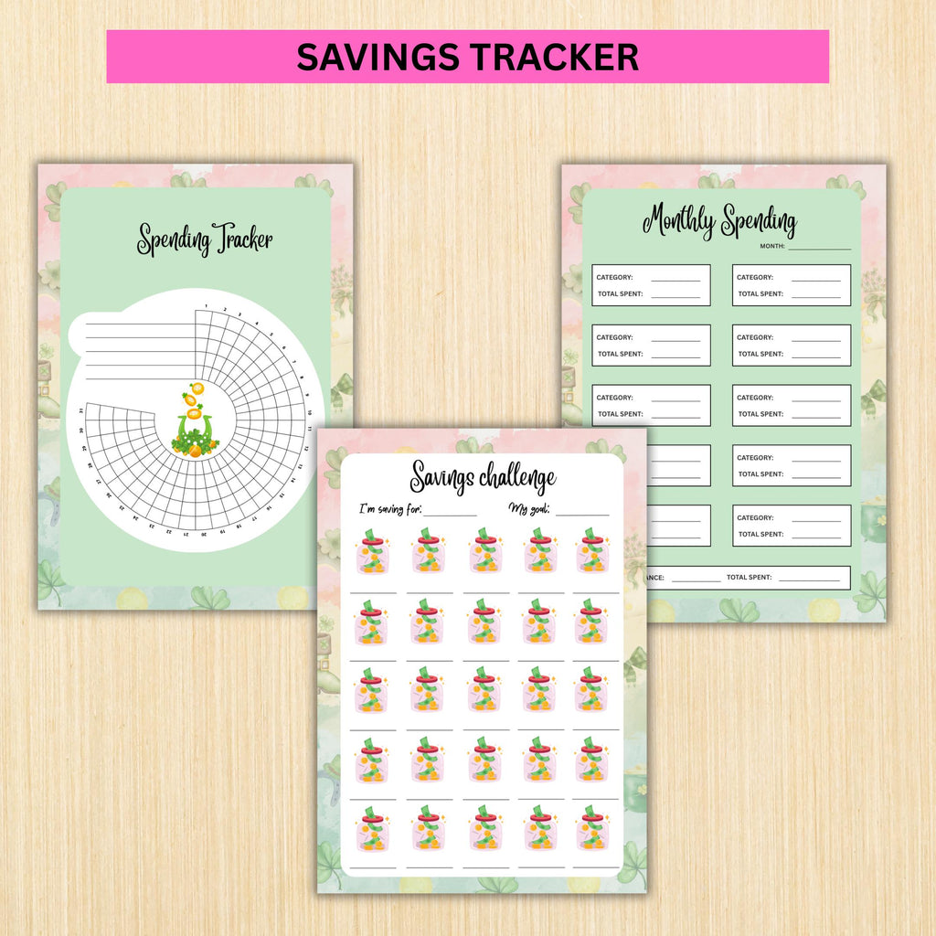 Digital Planner — MARCH Planner Bundle, Habit Tracker, Saving Planner, Mental Health, Gratitude, Mood Track... | Mindfulness printable