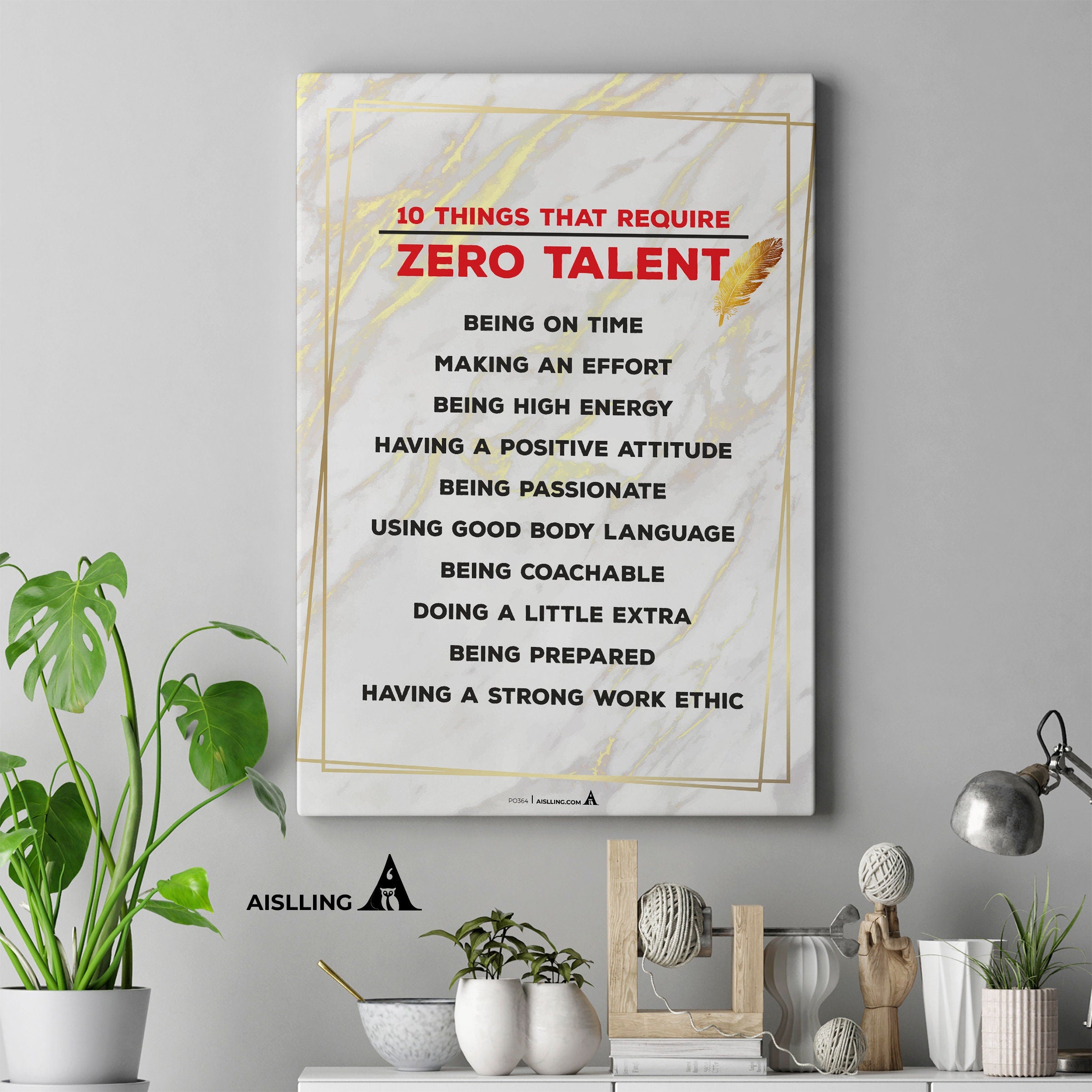 Aislling — Things That Require Zero Talent Quote, Printables, Inspirational Quote Poster, Motivational Art,... | Aislling printable