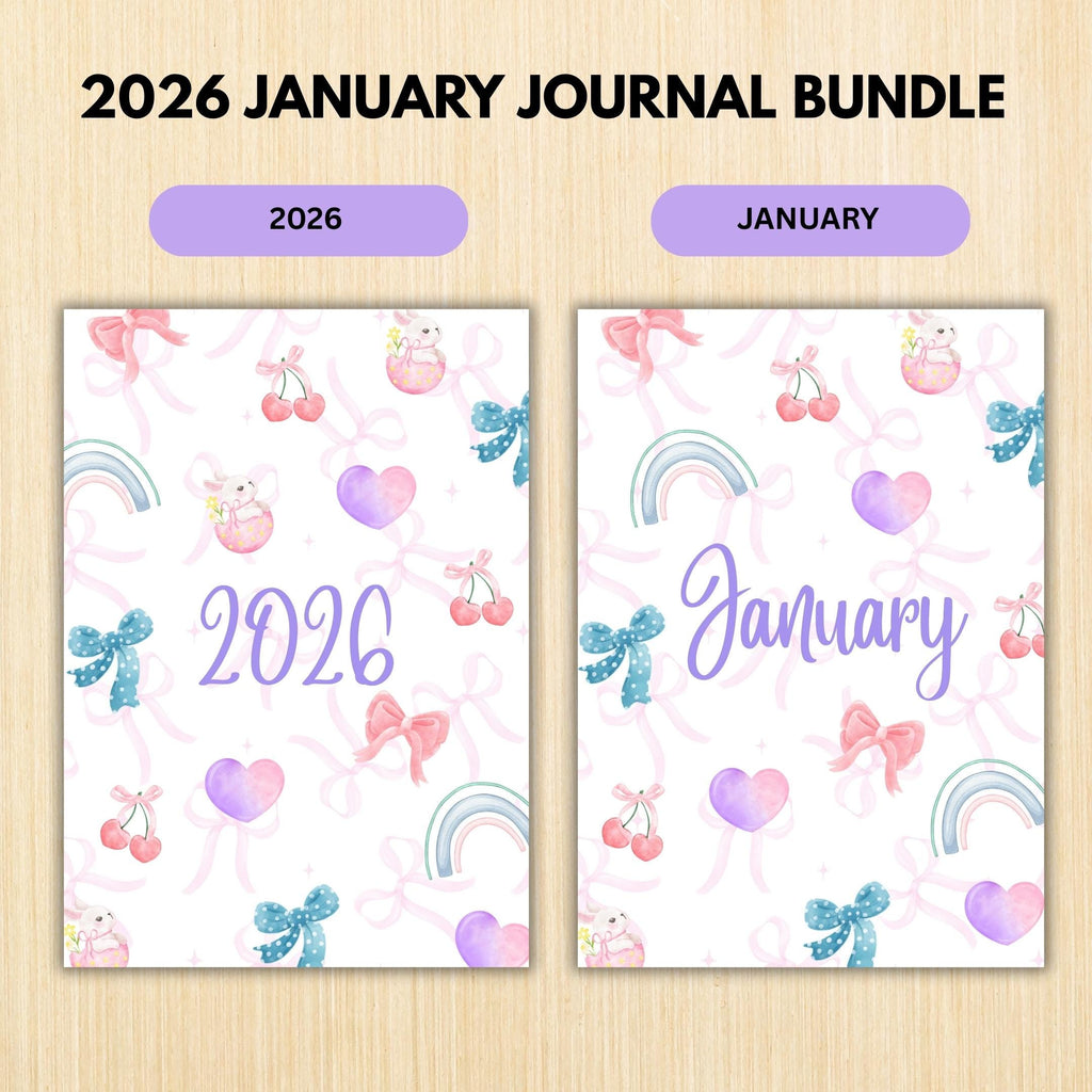2026 Big Journal — 2026 JANUARY Planner Bundle, New Year Reset, New Year Monthly, Weekly planner, Habit, Bu... | Bloom Joyfully printable
