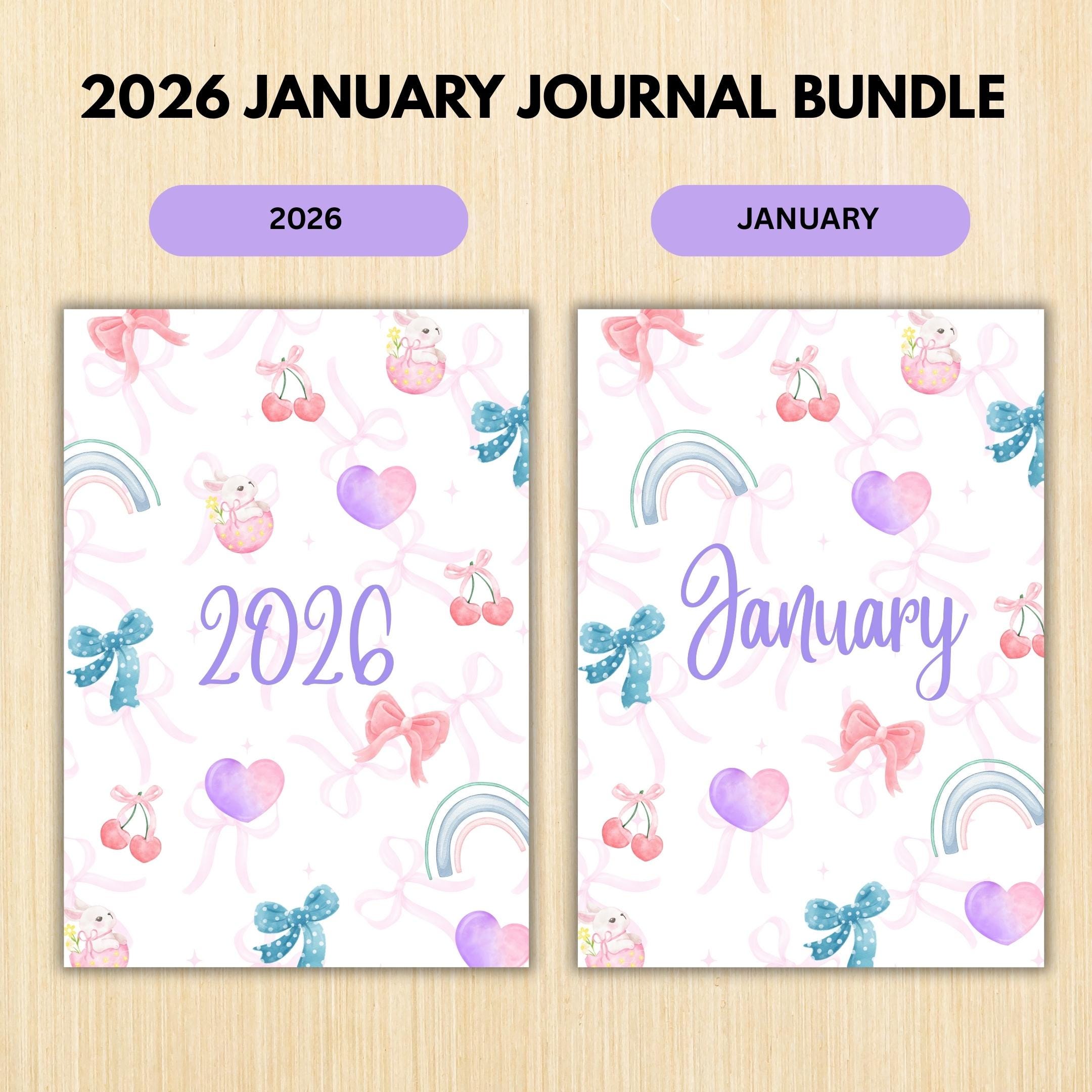 2026 Big Journal — 2026 JANUARY Planner Bundle, New Year Reset, New Year Monthly, Weekly planner, Habit, Bu... | Bloom Joyfully printable