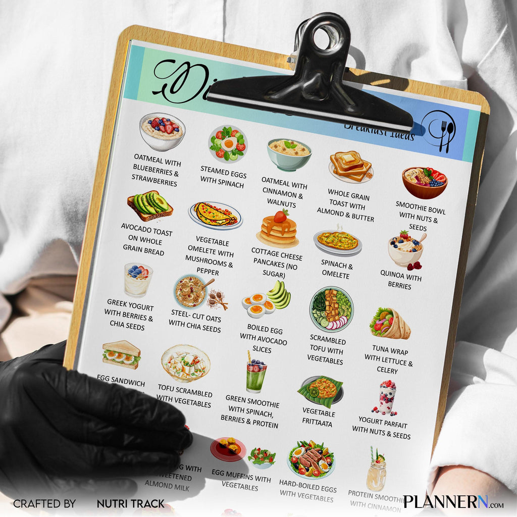 Blood Sugar Control — 30 Diabetes Breakfast Ideas, Low Sugar Breakfast Printable PDF, Blood Sugar Friendly ... | Nutri Track printable