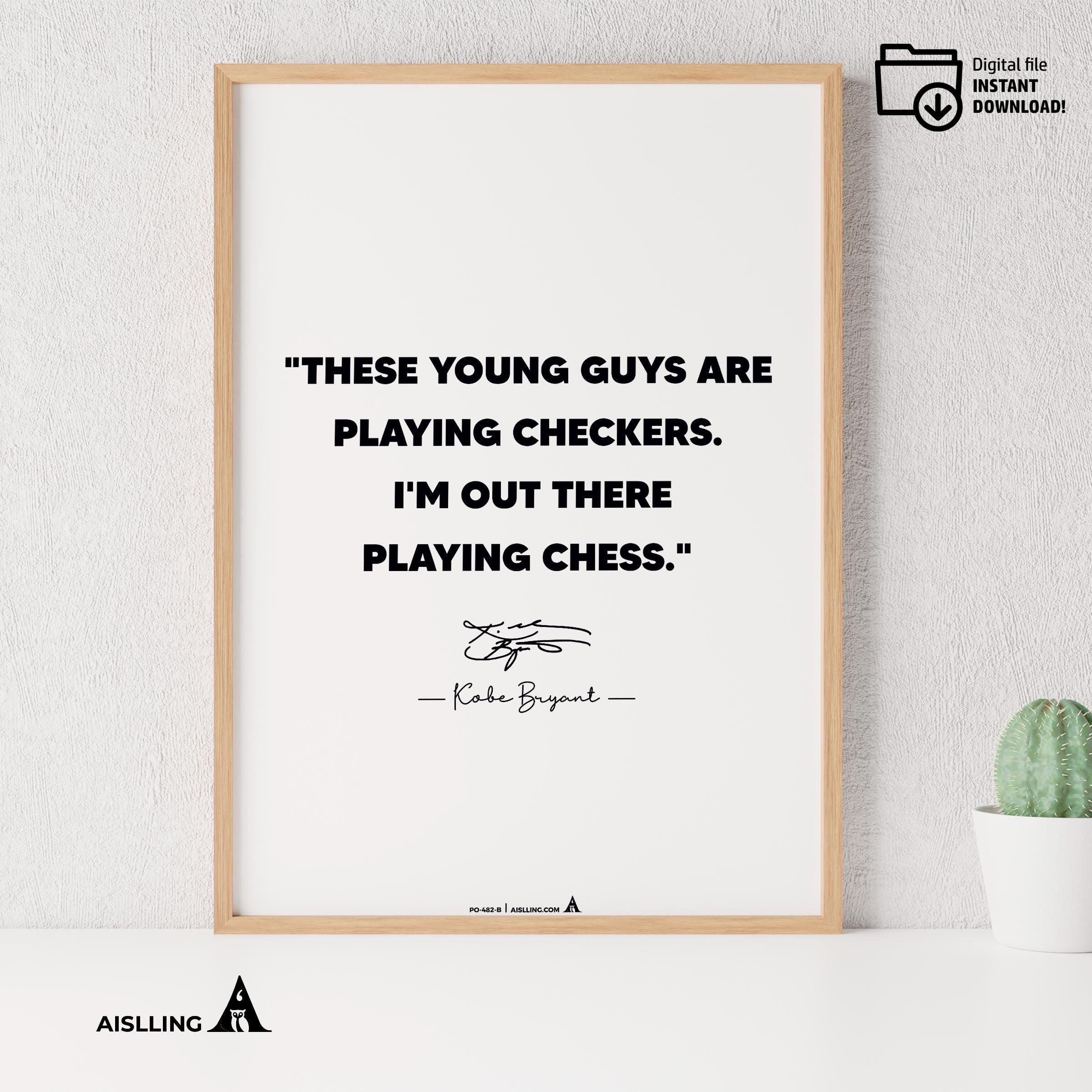 Aislling — Kobe Bryant Mamba Mentality Quote Poster: Basketball Wall Art (Digital Download) | Aislling printable