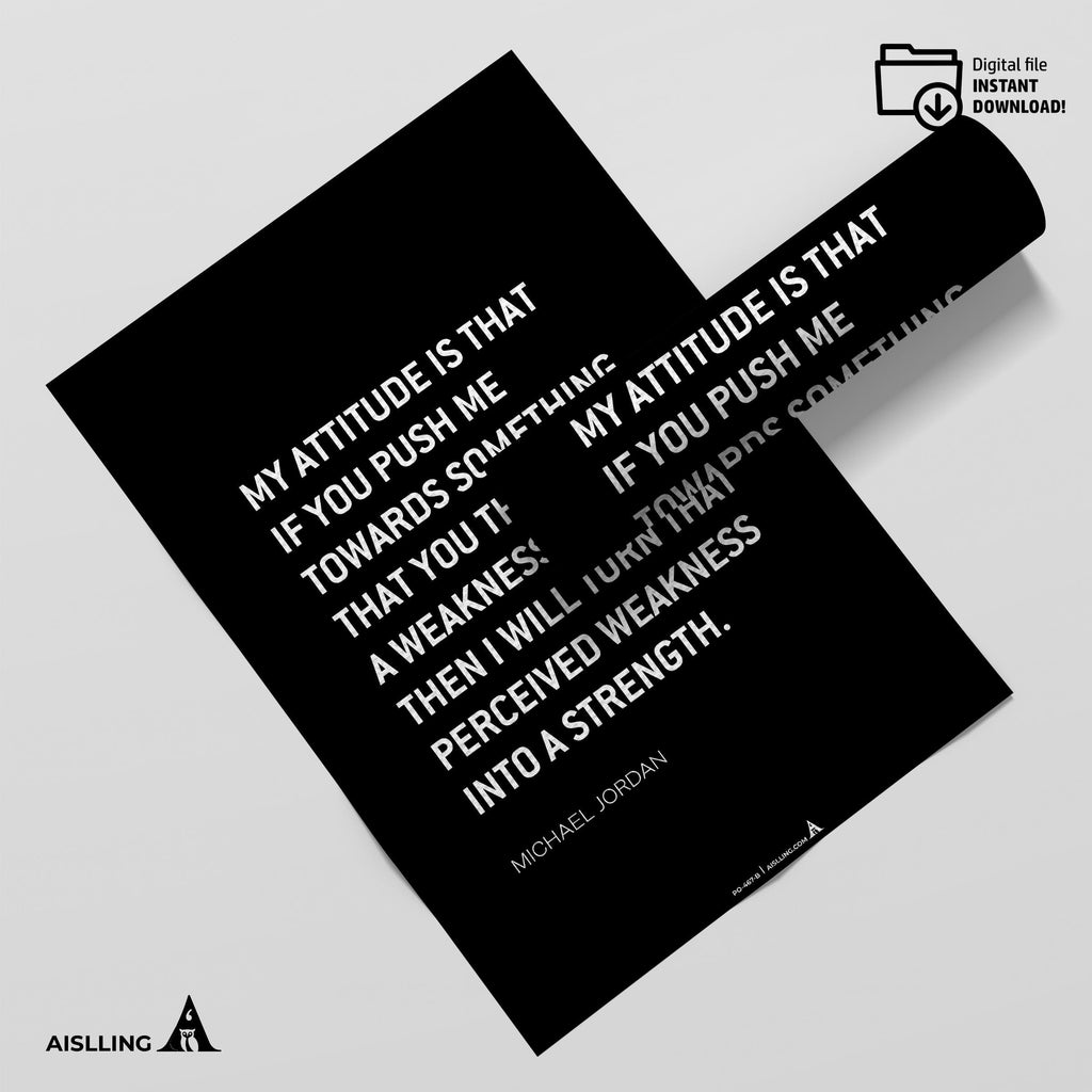 Aislling — Michael Jordan Motivational Quotes, NBA Sports, Printable NBA Poster, Teenager kid basketball gi... | Aislling printable