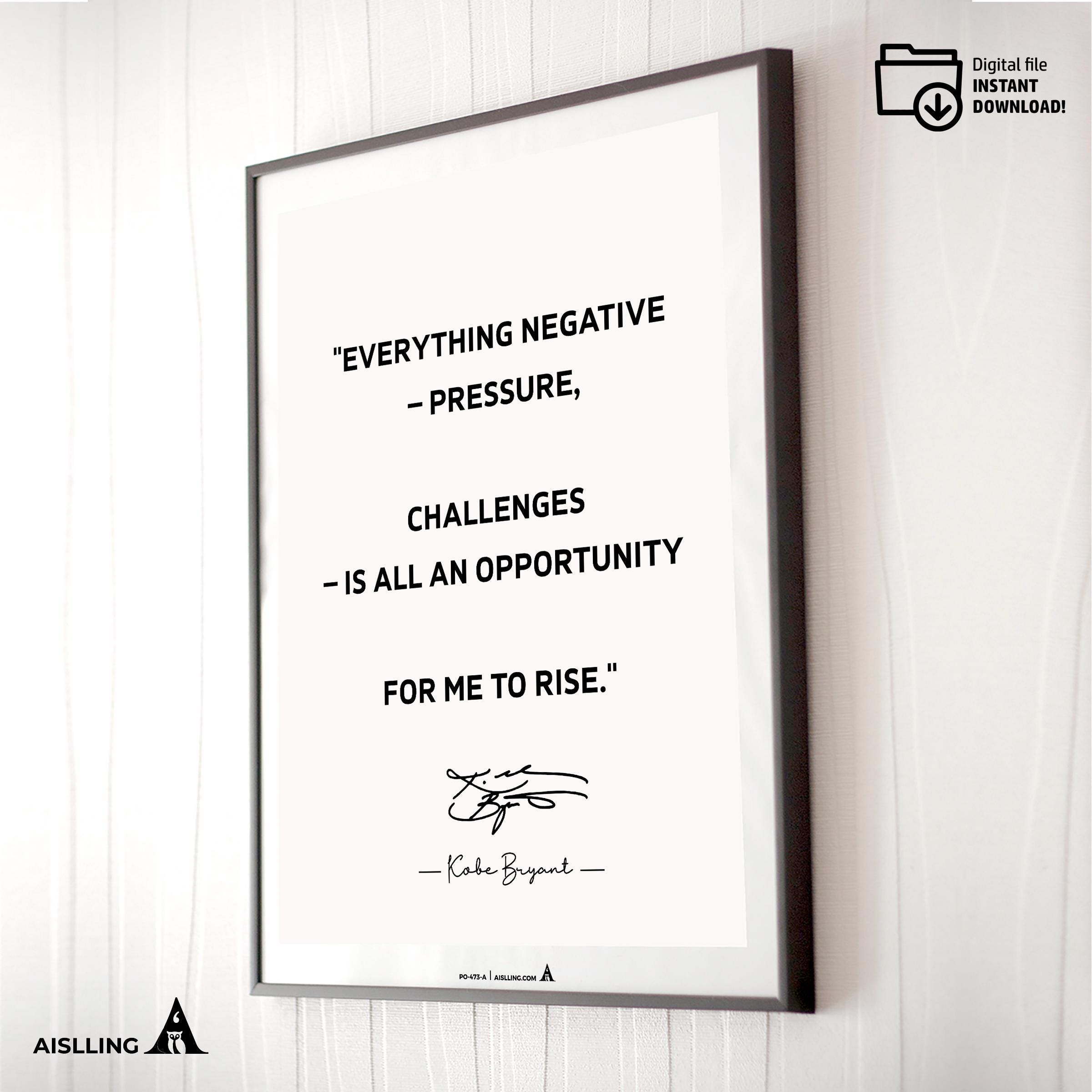 Aislling — Kobe Bryant Mamba Mentality Poster: Inspirational NBA Wall Art (Digital Download) | Aislling printable