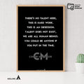 Aislling — Motivational Wall Decor There's no talent here. This is hard work…”, Conor McGregor, NBA Sports,... | Aislling printable