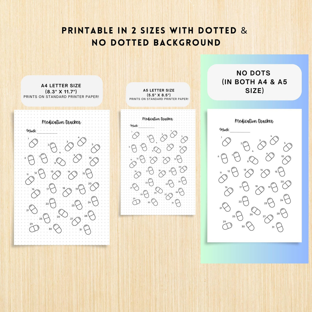 Daily Pill Log — Medication Log PRINTABLE, Pill Tracker, Daily Weekly Medicine Schedule, Habit & Health Tra... | Bloom Joyfully printable