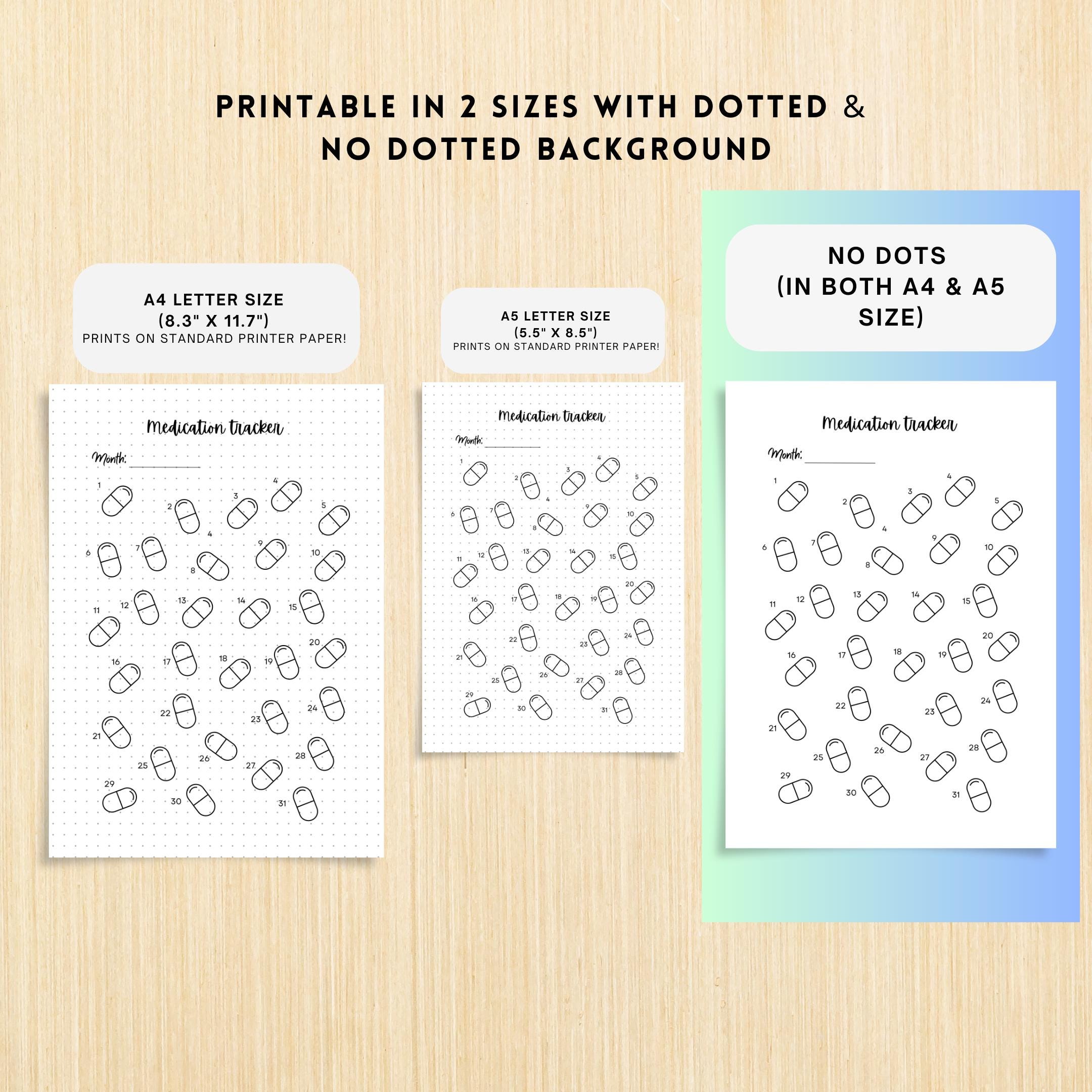 Daily Pill Log — Medication Log PRINTABLE, Pill Tracker, Daily Weekly Medicine Schedule, Habit & Health Tra... | Bloom Joyfully printable