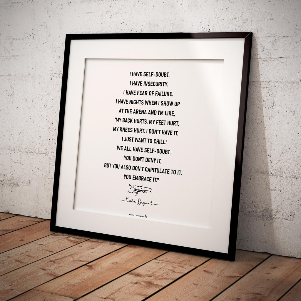 Aislling — Kobe Bryant Mamba Mentality Quote Poster: Basketball Wall Art (Digital Download) | Aislling printable