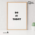 Digital Download — DO IT TODAY Printable Wall Art, Motivational Quote Poster, Pastel Affirmation Print, Aes... | Aislling printable