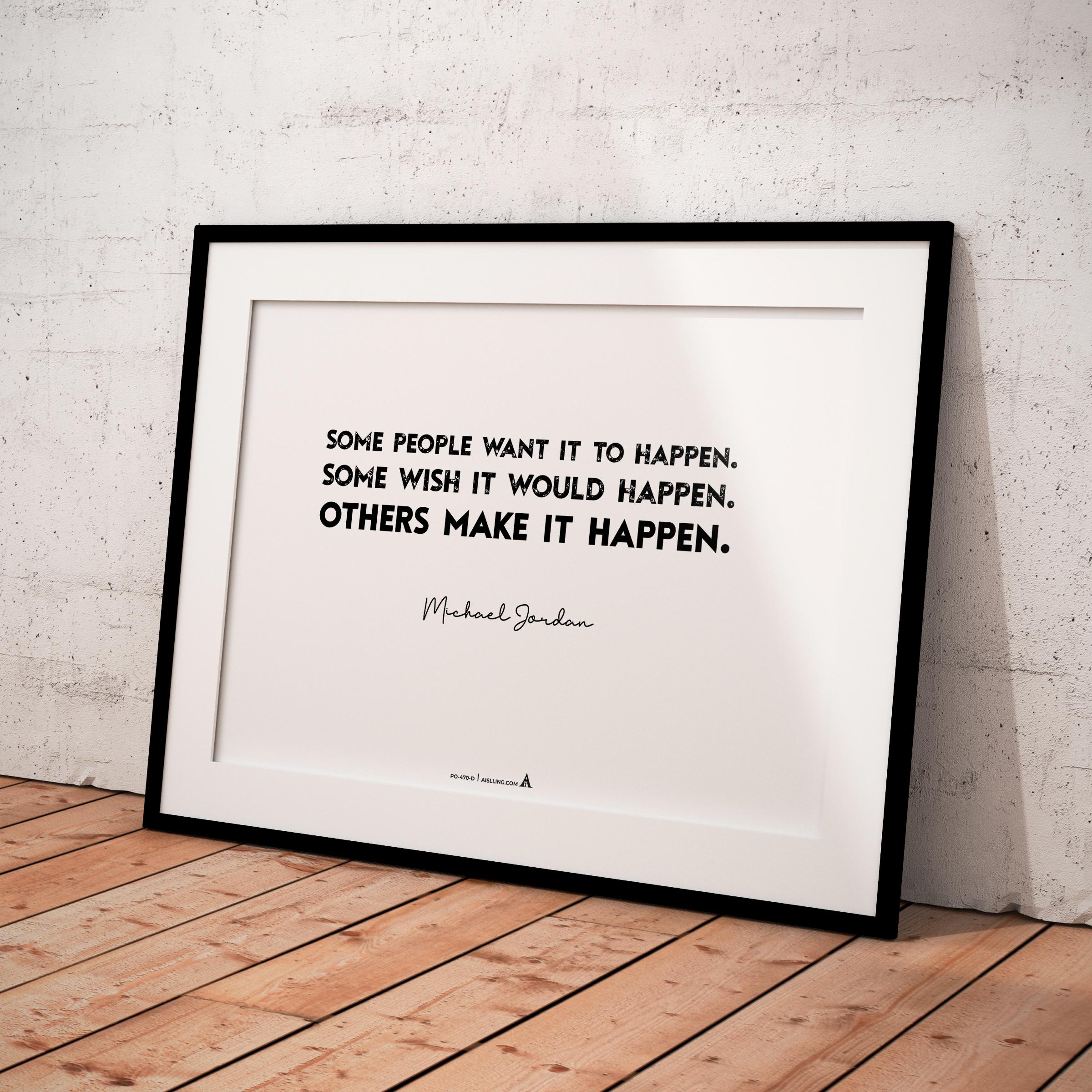 Air Jordan — Michael Jordan Motivational Quote Poster: NBA Sports Art (Digital Download) | Aislling printable