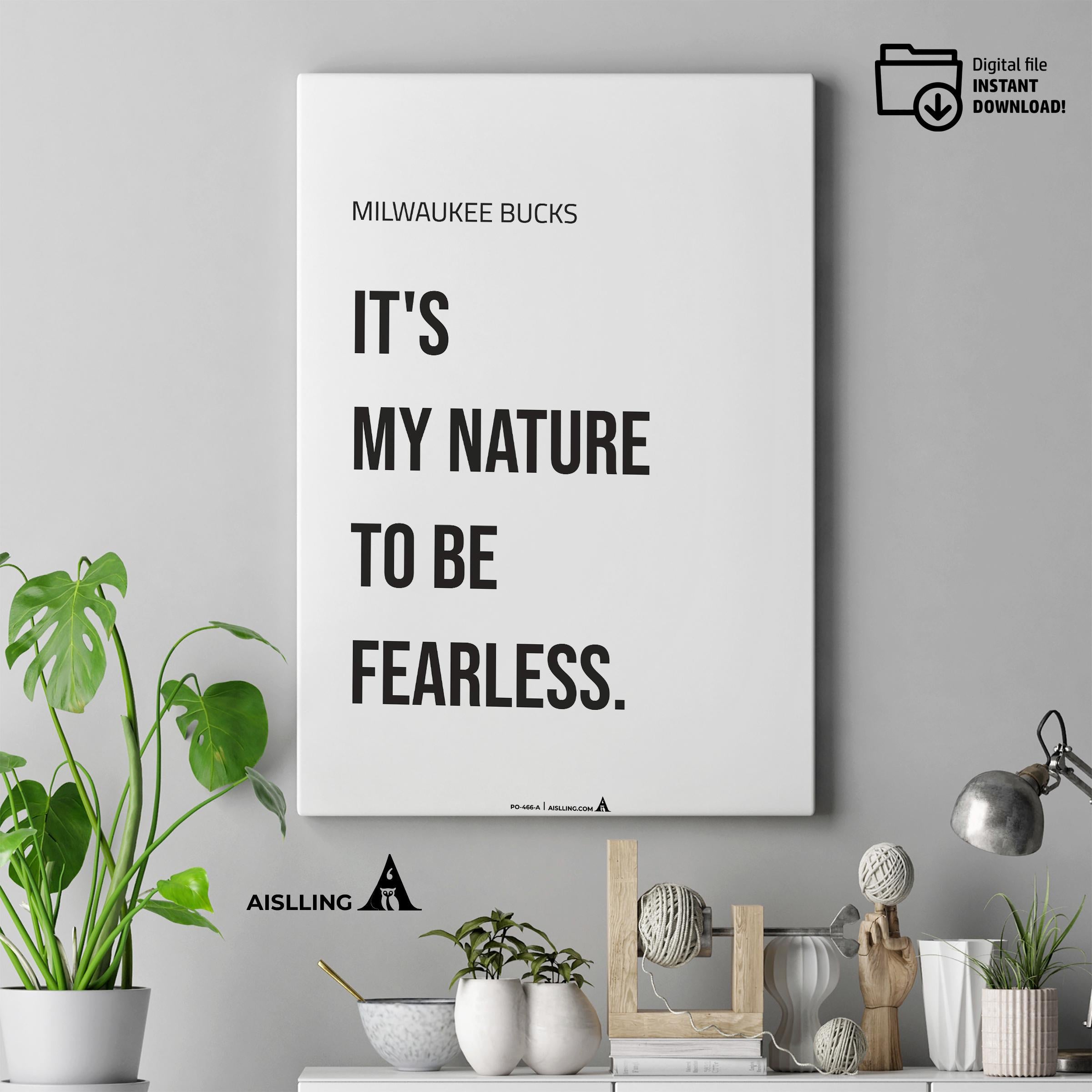 Aislling — Digital Printable Wall Art Inspirational Quotes Jordan Mentality Poster Basketball Quote Milwauk... | Aislling printable