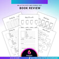 Book Challenge — Book Review Template Printable, Book Lovers Inserts, Book Log and Review, Book Rating, Dai... | Bloom Joyfully printable