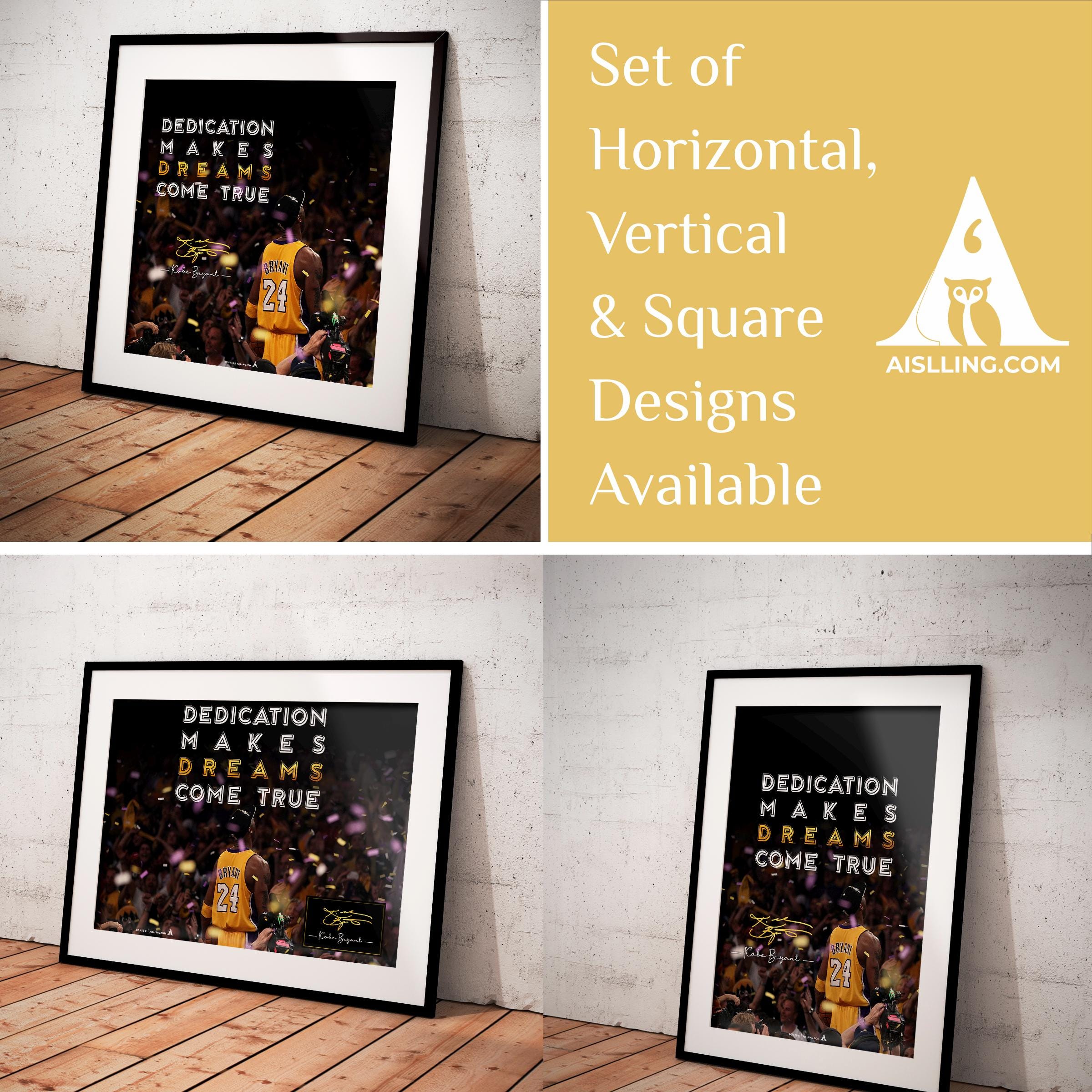 Kobe Bryant Mamba Mentality Quotes, NBA Sports, Printable NBA Poster, Teenager kid basketball gift, NBA poster,  Basketball Black Mamba-475C