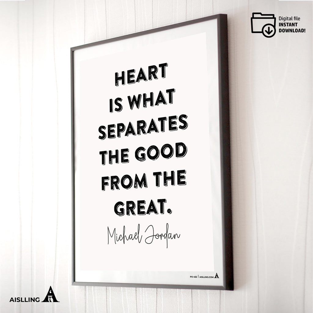 Aislling — Michael Jordan Quotes Digital Printable Wall Art Inspirational Quotes Jordan Mentality Poster Ba... | Aislling printable