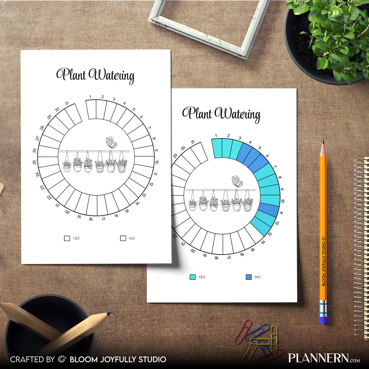 Garden Planner — Plant Watering Tracker Printable, Plant Care Tracker, Houseplant Watering Log, Indoor Plan... | Bloom Joyfully printable