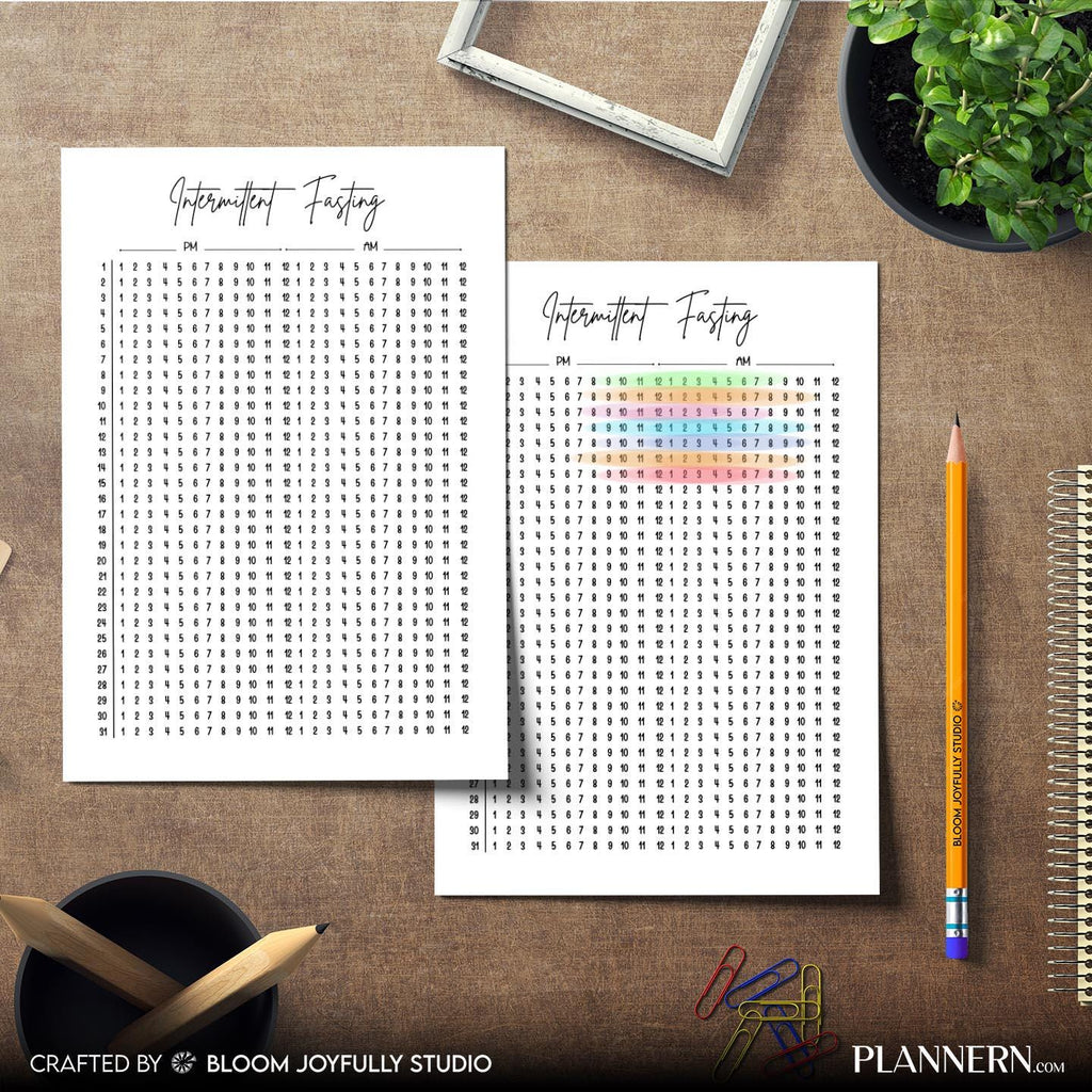 Daily Fasting Log — Intermittent Fasting Tracker PRINTABLE, Fasting Log, Weight Loss Planner, Daily Weekly ... | Nutri Track printable