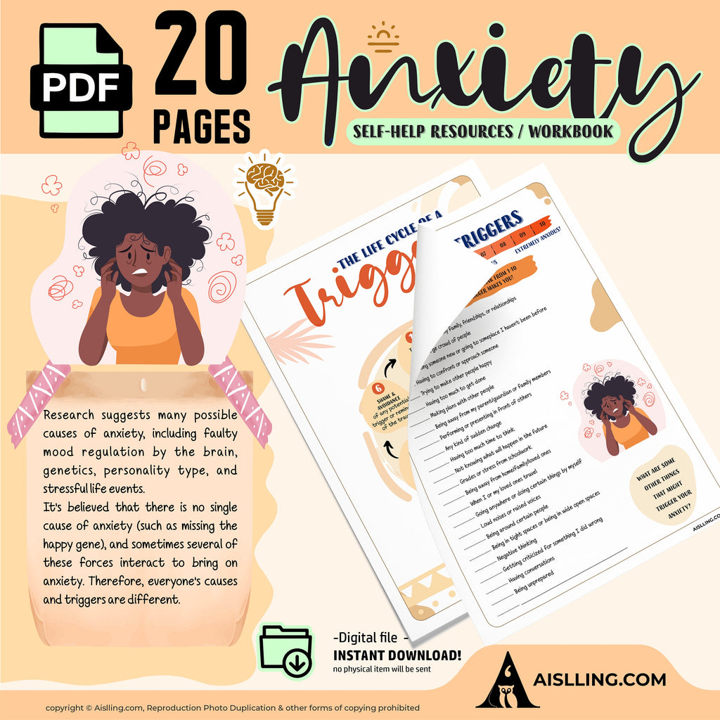 Anxiety Toolbox Workbook | Anxiety Worksheets for Teens & Adults