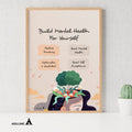 Aislling — Build Mental Health For Yourself, Decor Print Counselor Office Art Feelings SEL Kids Peace Class... | Mindfulness printable