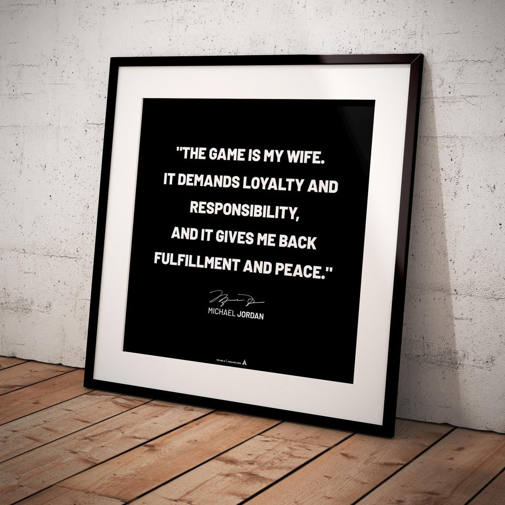 Basketball Art — Michael Jordan Inspirational Quote Poster: Basketball Legend Art (Digital Download) | Aislling printable