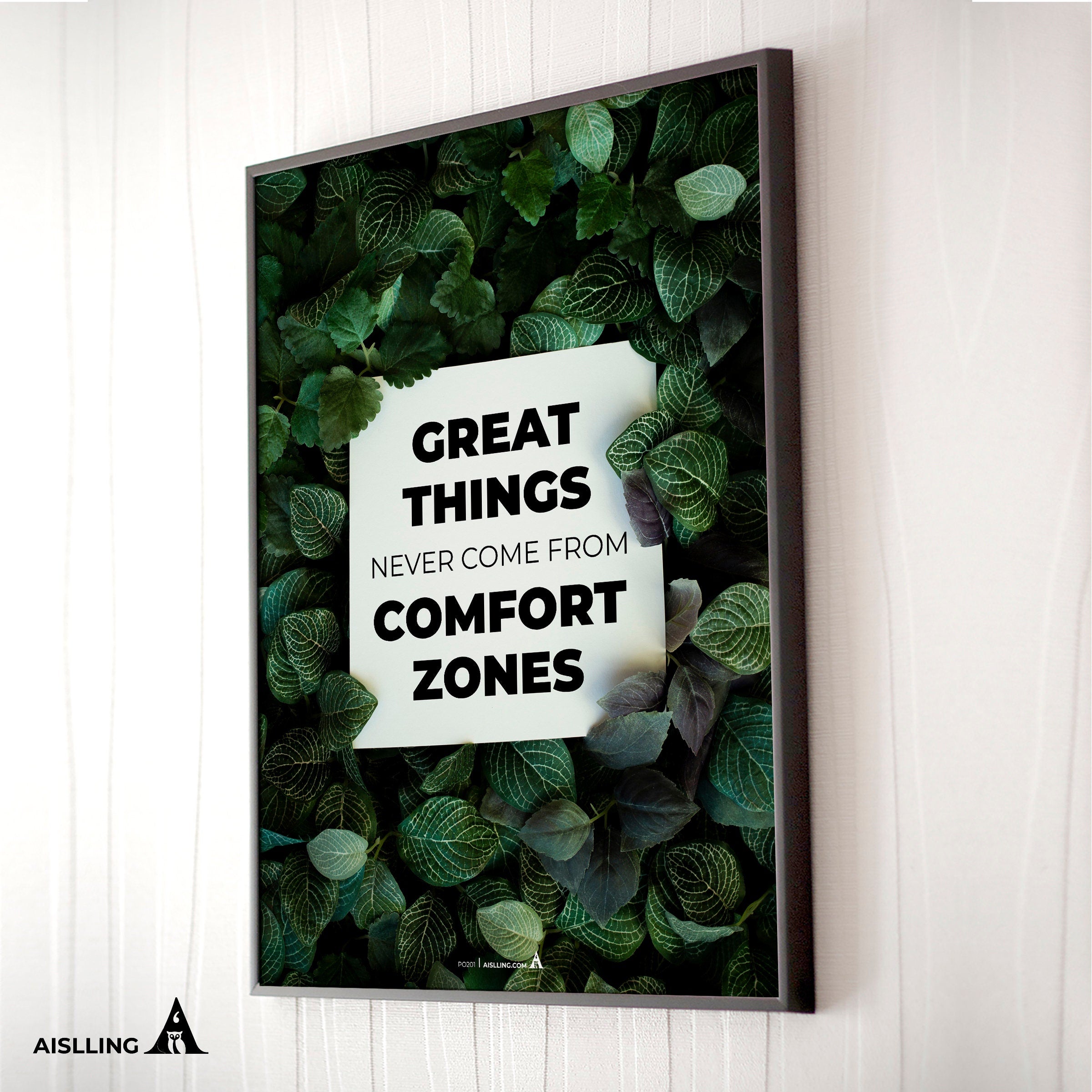 Aislling — Great Things Never Come From Comfort Zones Quote Poster Pintable's Inspirational Quote Poster Mo... | Aislling printable