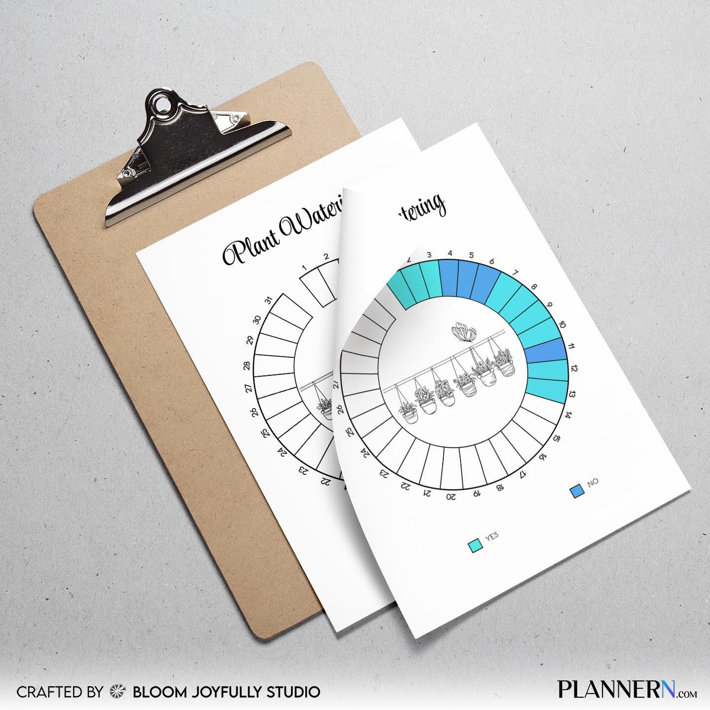 Garden Planner — Plant Watering Tracker Printable, Plant Care Tracker, Houseplant Watering Log, Indoor Plan... | Bloom Joyfully printable