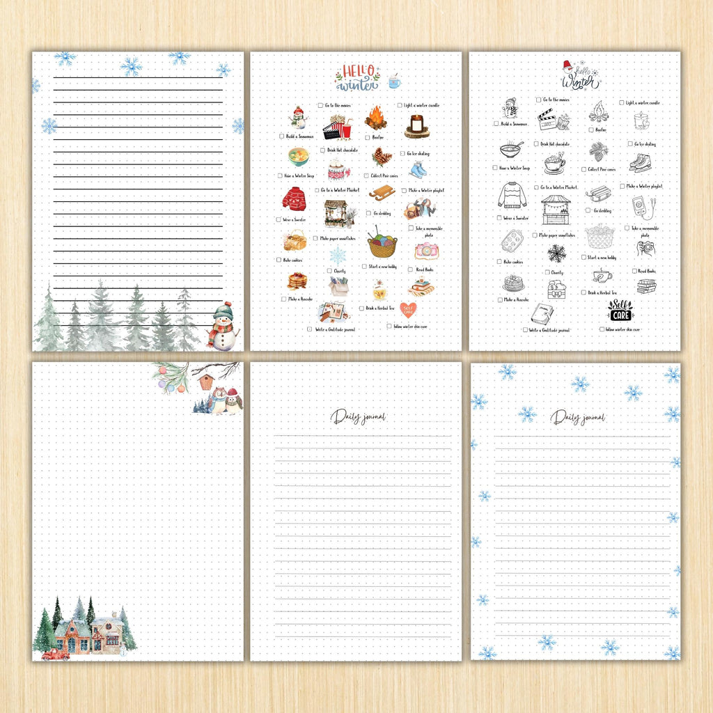 Cozy Winter Planner — WINTER Cozy Journal, Winter Self, care Journal Bundle, PRINTABLE Winter Wellness Jour... | Mindfulness printable