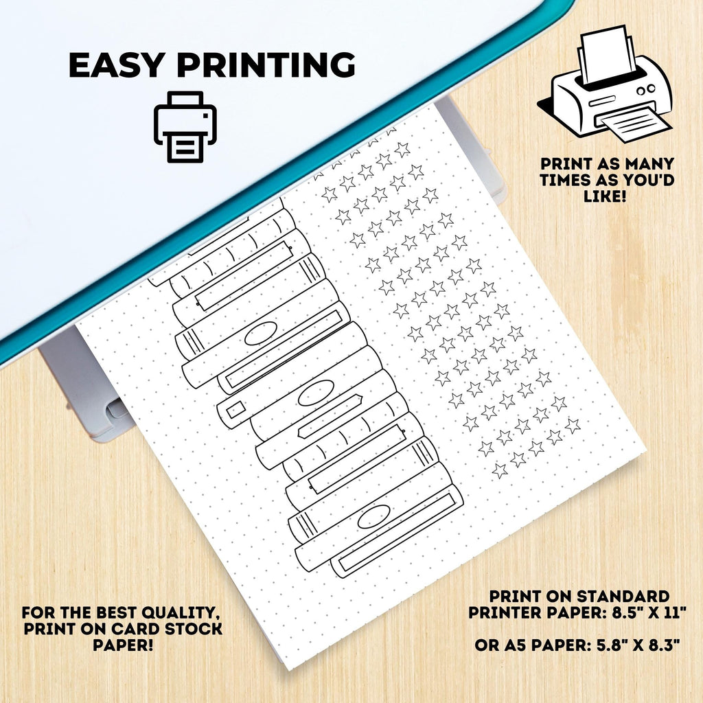 Book Challenge — Reading Journal Pages Printable Bundle, 2026 Book Review Printable, Journal Pages, Book sh... | Bloom Joyfully printable