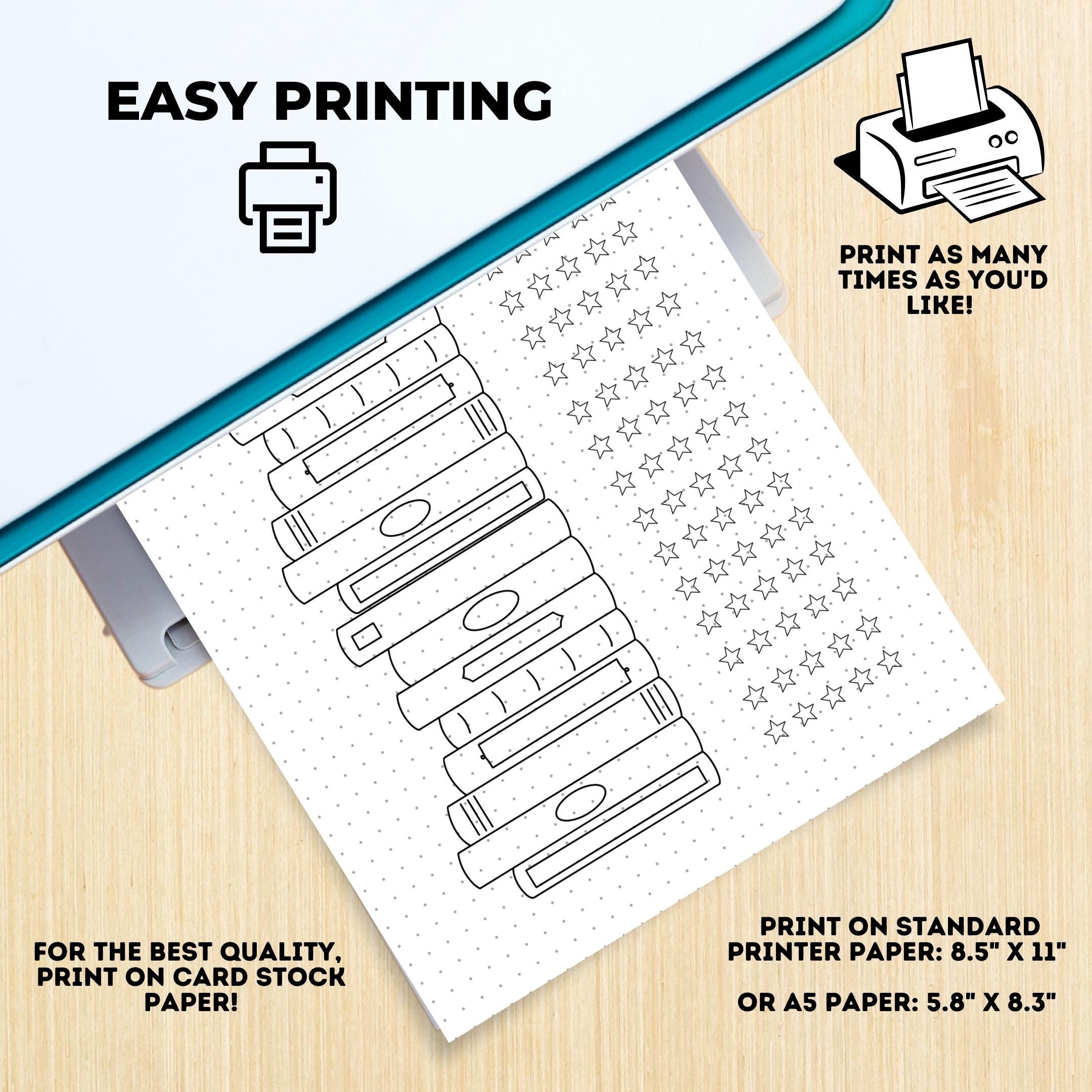 Book Challenge — Reading Journal Pages Printable Bundle, 2026 Book Review Printable, Journal Pages, Book sh... | Bloom Joyfully printable