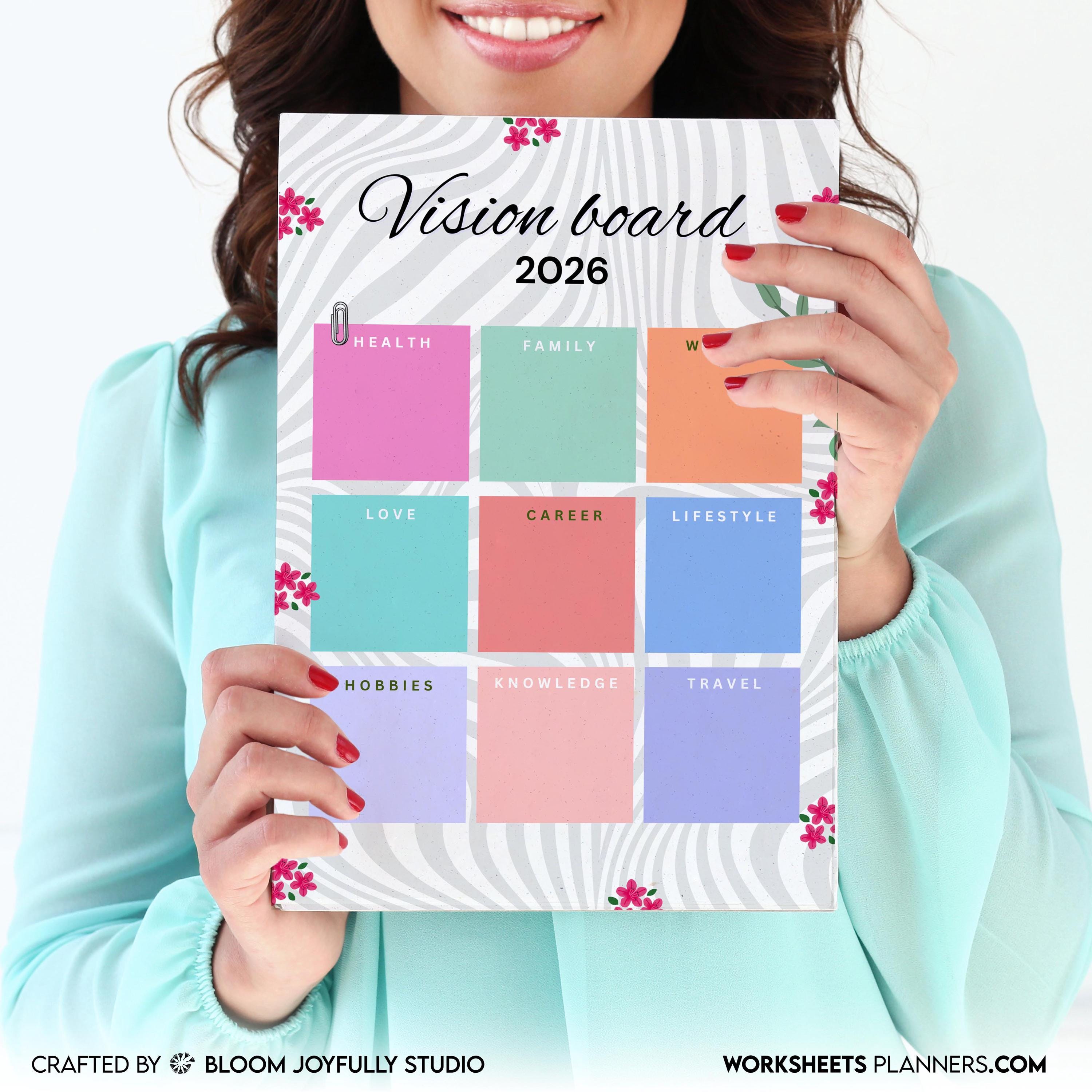 2026 Goals — 2026 My VISION BOARD, Health, Family, Wealth, Career, Travel, Love, Lifestyle, Hobbies, Knowle... | Aislling printable