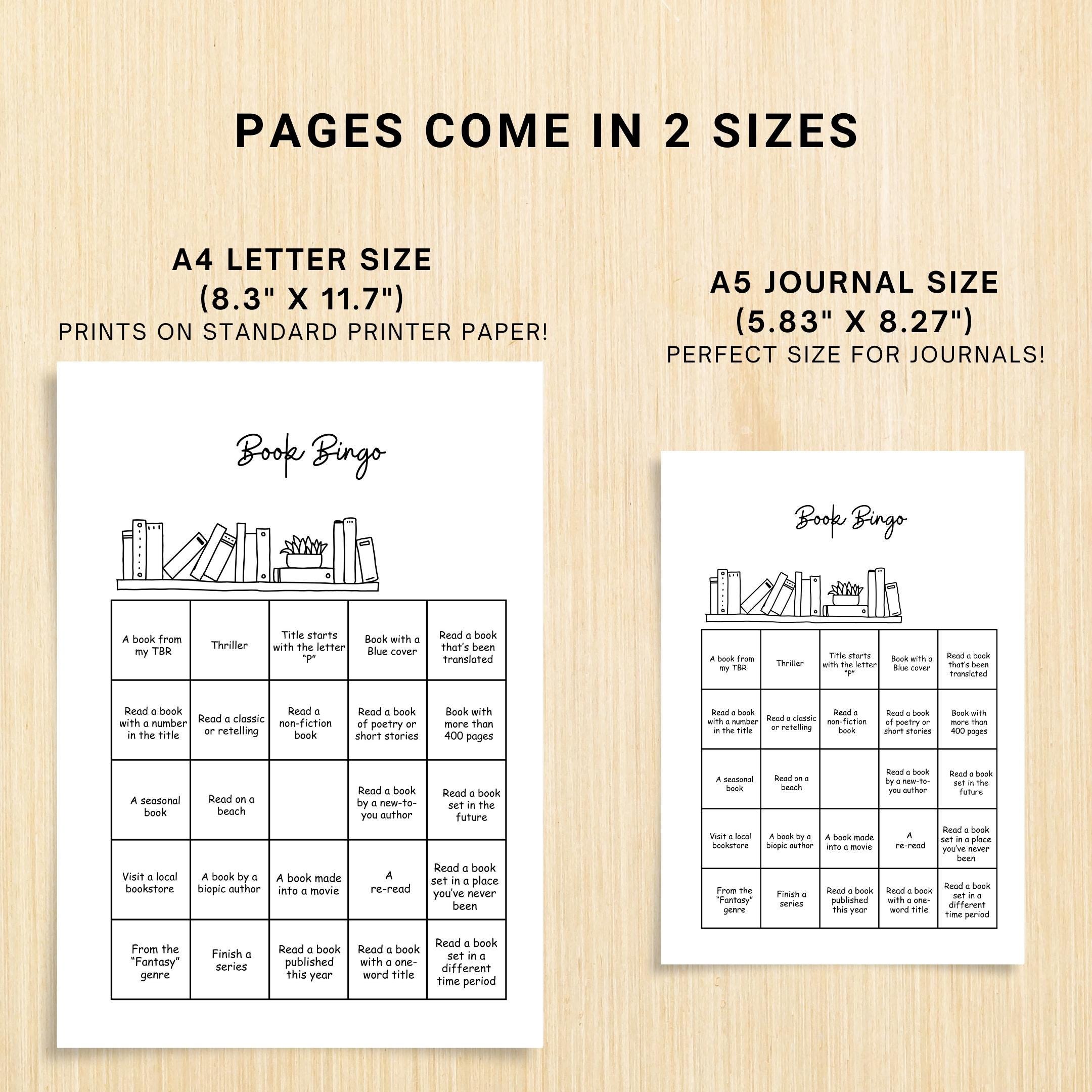 Book Challenge — Reading Challenge Bundle, Reading Tracker, Book Journal, PRINTABLE Journal Page, Book Chal... | Bloom Joyfully printable