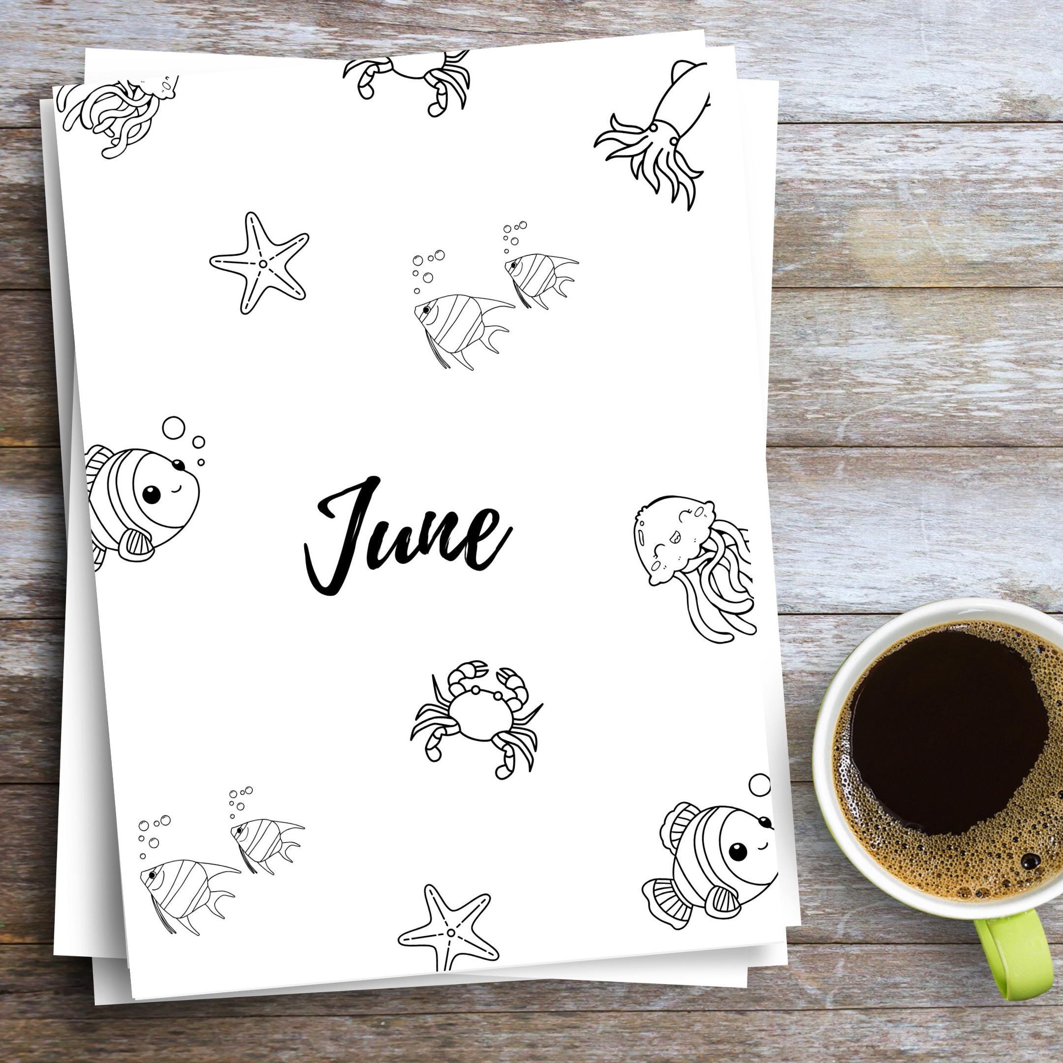 Bullet Journal — 12 Month Title Pages, Printable journal page, PRINTABLE TITLE PAGE, Printable Planner, Cov... | Bloom Joyfully printable