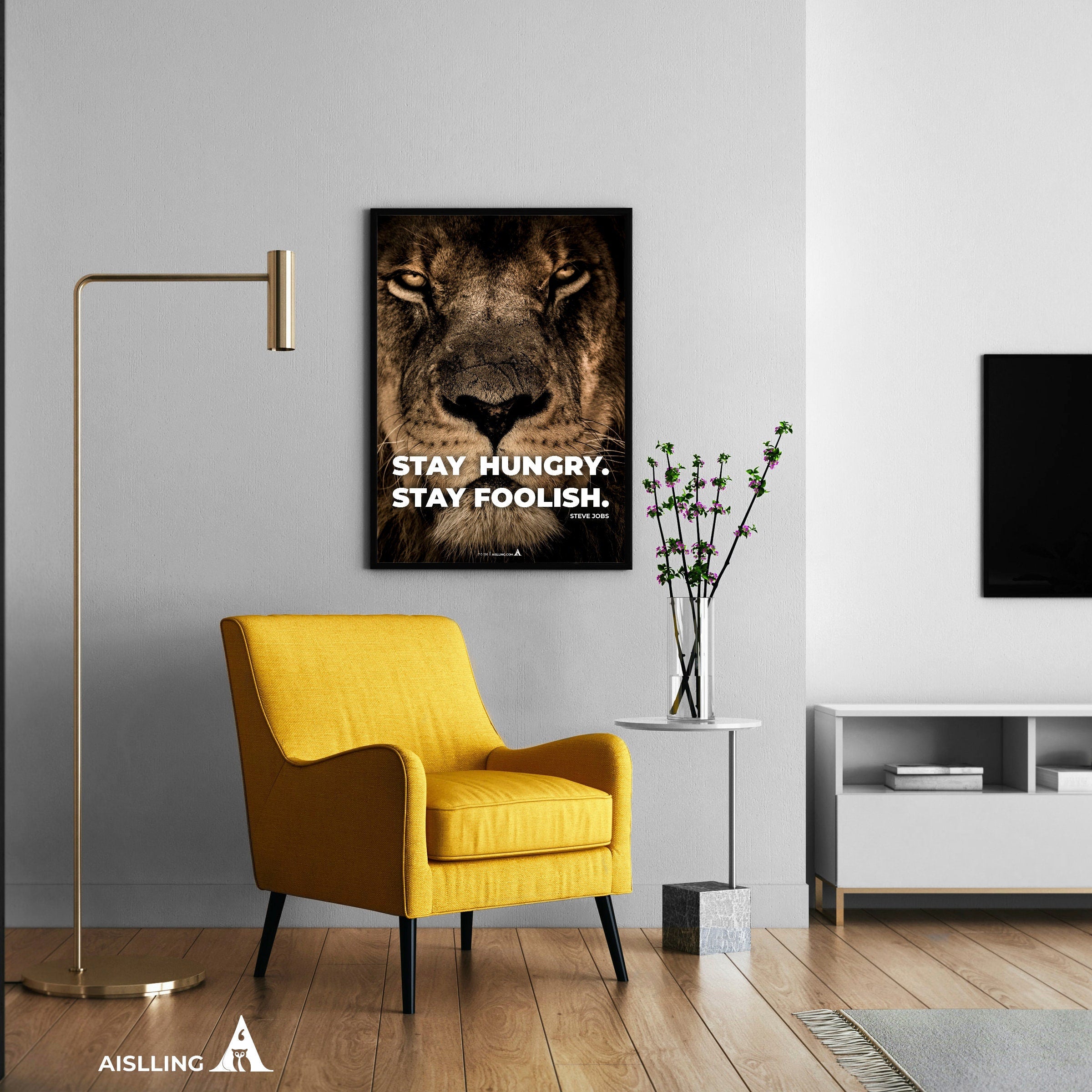 Aislling — Stay Hungry Stay Foolish, Steve Jobs Quote Poster Printables, Inspirational Quote Poster, Motiva... | Aislling printable