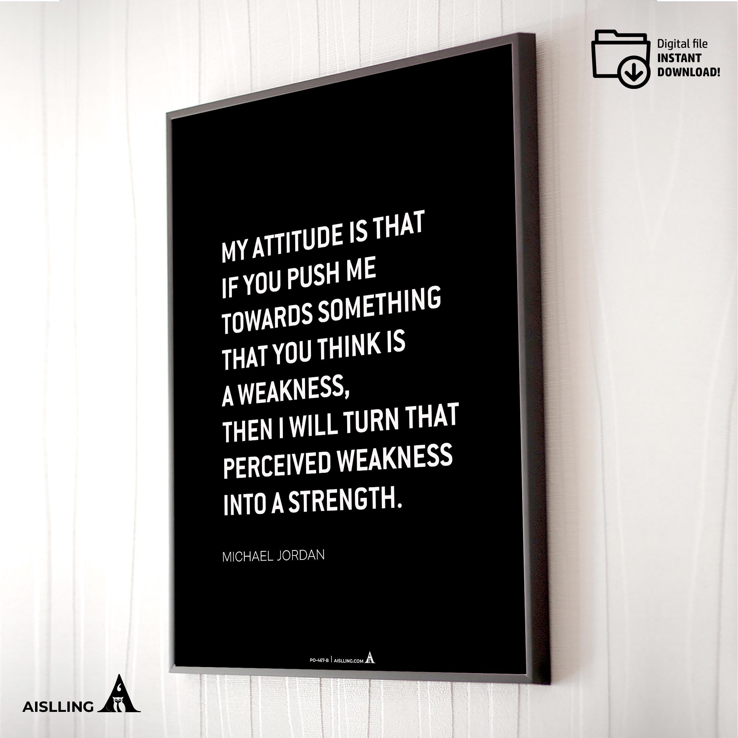 Aislling — Michael Jordan Motivational Quotes, NBA Sports, Printable NBA Poster, Teenager kid basketball gi... | Aislling printable