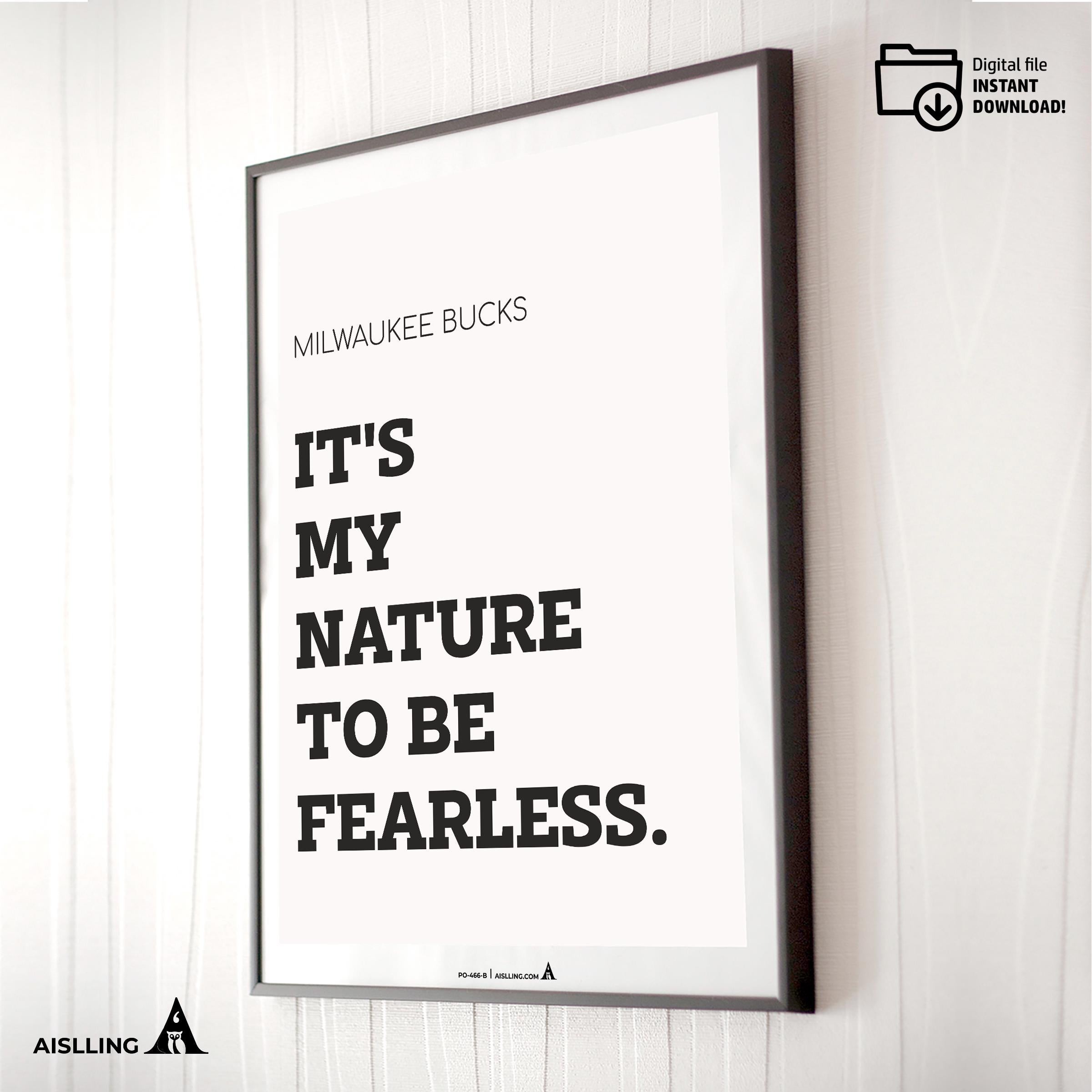Aislling — Digital Printable Wall Art Inspirational Quotes Jordan Mentality Poster Basketball Quote Milwauk... | Aislling printable