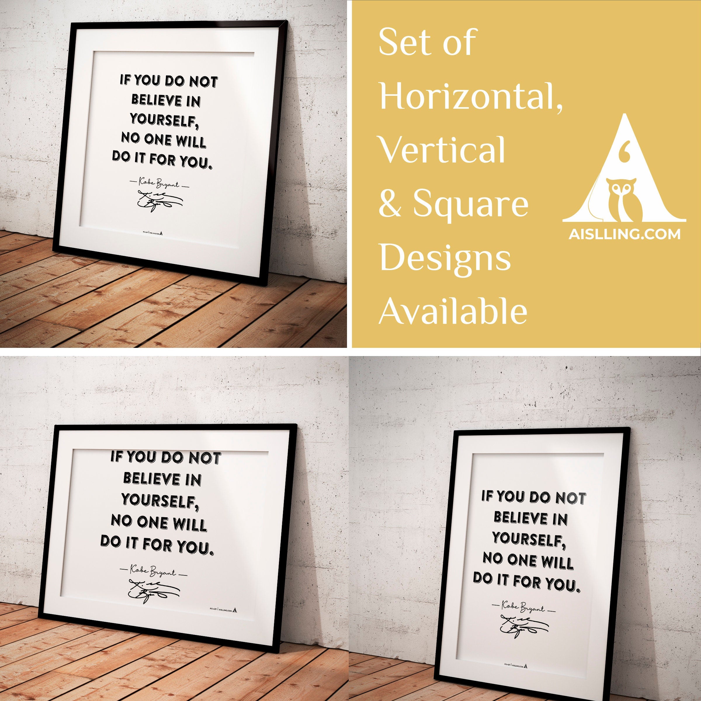 Aislling — Kobe Bryant Mamba Mentality Quotes, If You Do Not Believe in Yourself No One Will Do It for You,... | Aislling printable