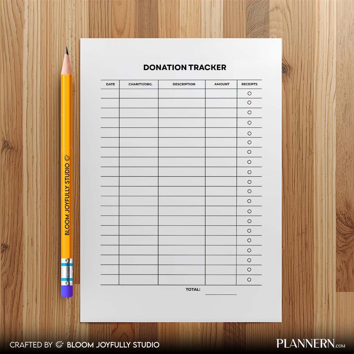 Budget Tracker Pdf — Donation Tracker PRINTABLE, Charity Giving Log, Financial Planner, Tithe Tracker, Inst... | Bloom Joyfully printable