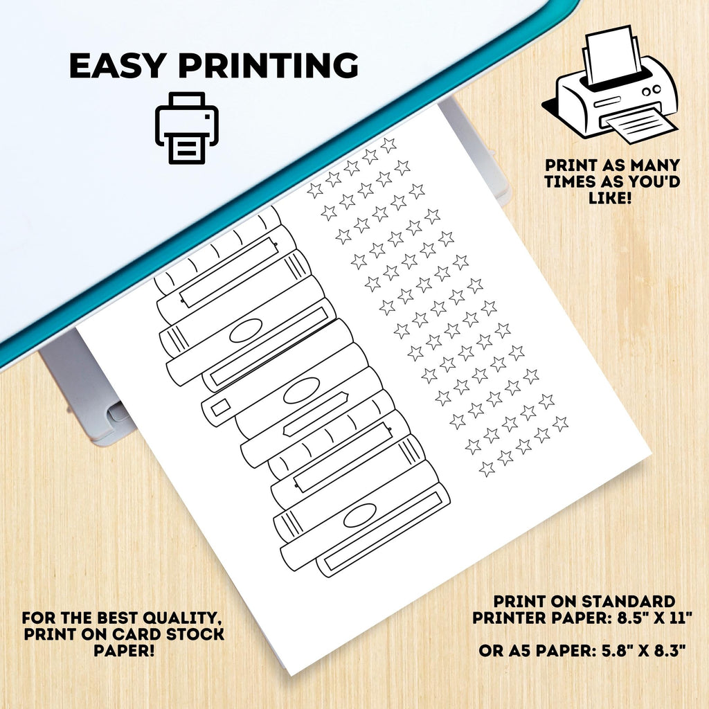 Book Challenge — READING JOURNAL Printable Bundle, Printable Book Tracker, Book Journal, Printable Reading ... | Bloom Joyfully printable