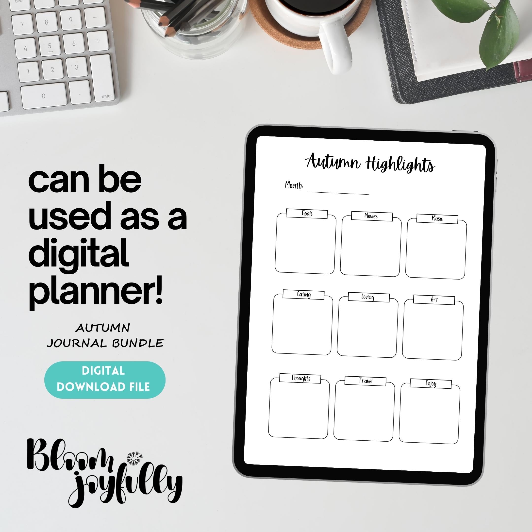 Autumn Bullet — AUTUMN Journal Bundle, Fall Planner Pages, PRINTABLE Autumn Planner, 29 Journal Pages, Fall... | Bloom Joyfully printable