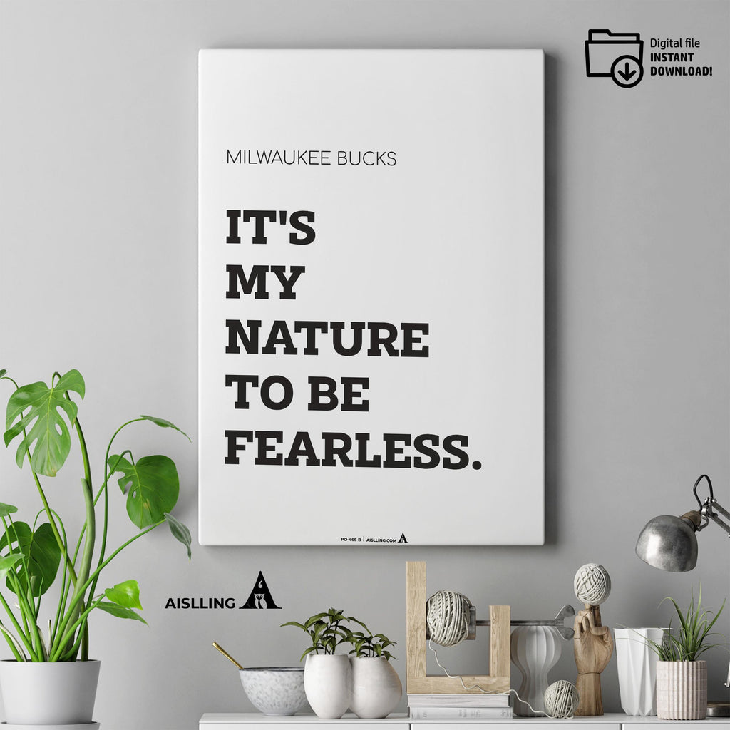 Aislling — Digital Printable Wall Art Inspirational Quotes Jordan Mentality Poster Basketball Quote Milwauk... | Aislling printable
