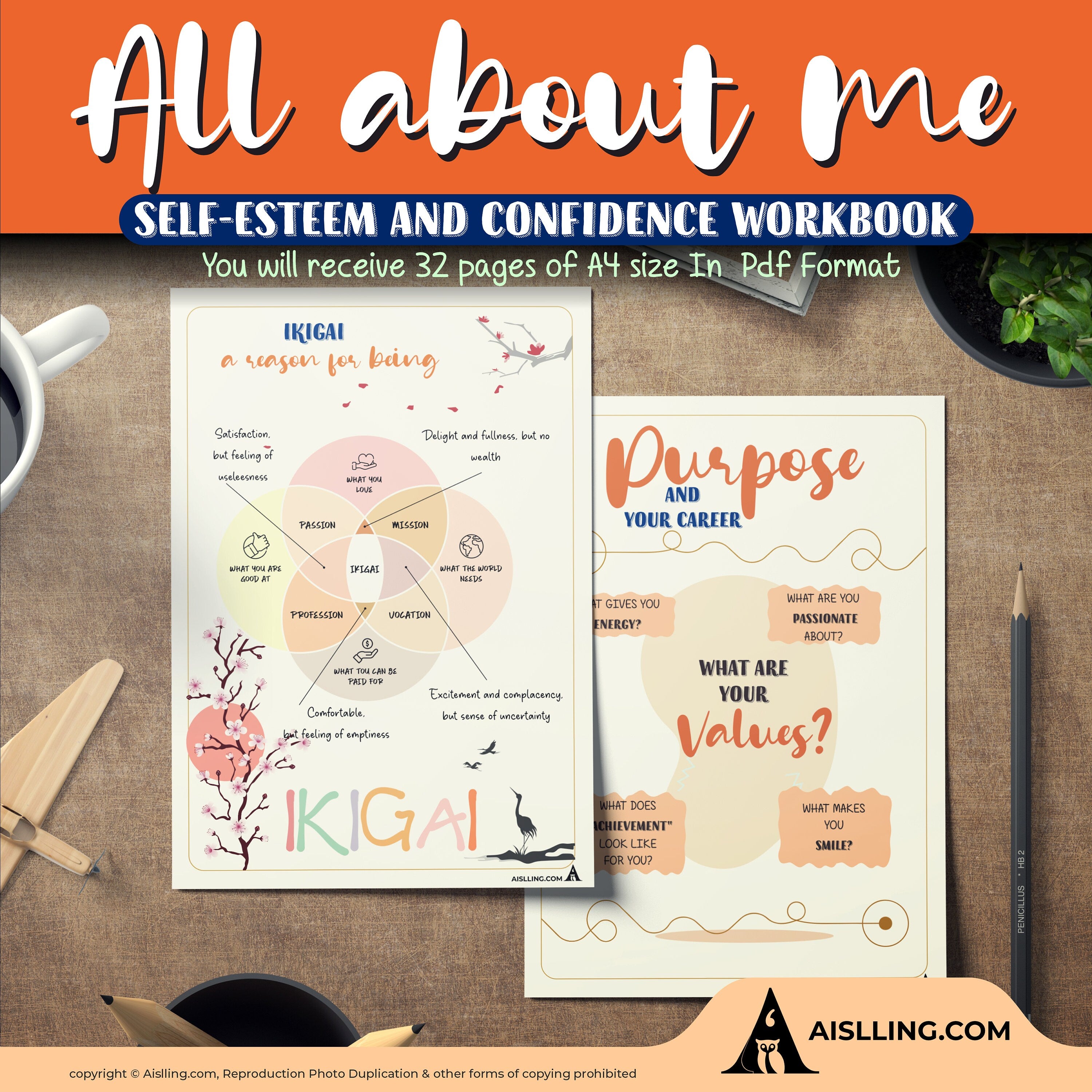 Aislling Design — Self Esteem Worksheets Printables, Confidence Mental Health Therapist Counseling, Social ... | Mindfulness printable
