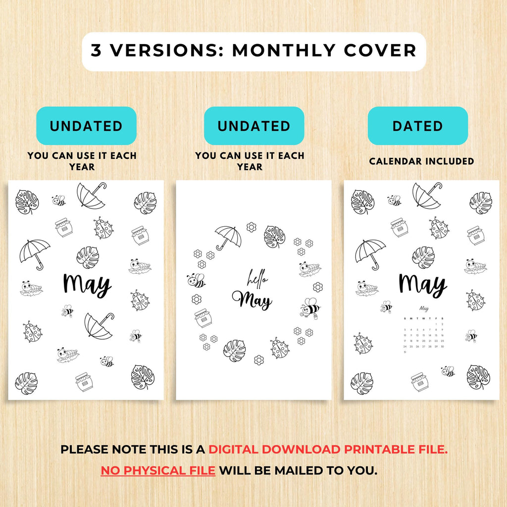 Budget Tracker — Printable Planner Bundle, May 2026 Journal, Habit Mood Tracker, Weekly Daily Monthly, Life... | Mindfulness printable