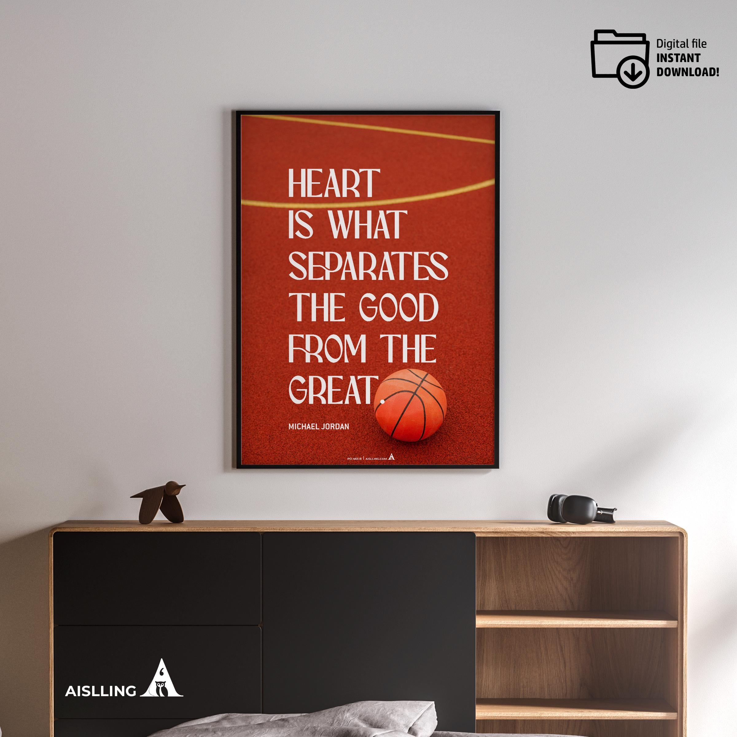 Aislling — Michael Jordan Quotes Digital Printable Wall Art Inspirational Quotes Jordan Mentality Poster Ba... | Aislling printable