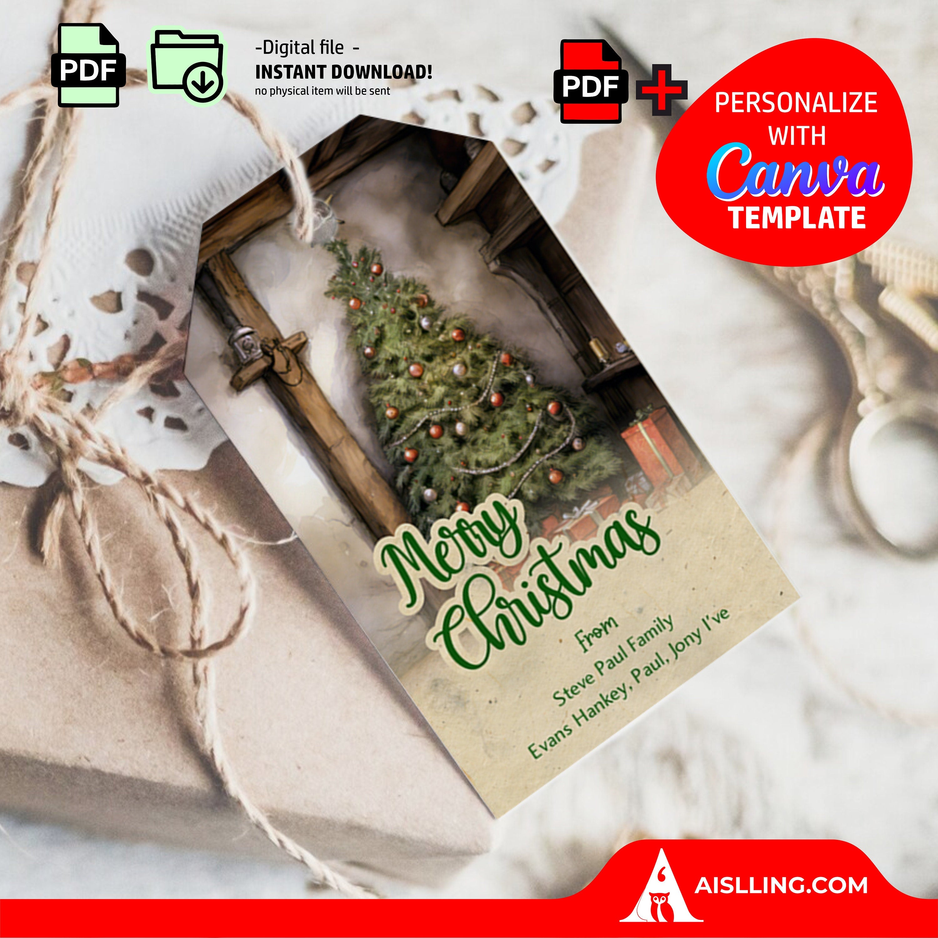 Christmas Gifts — Personalized Christmas Tags holiday tags, Editable Christmas Holiday Gift Tags, Gift Tag ... | Bloom Joyfully printable