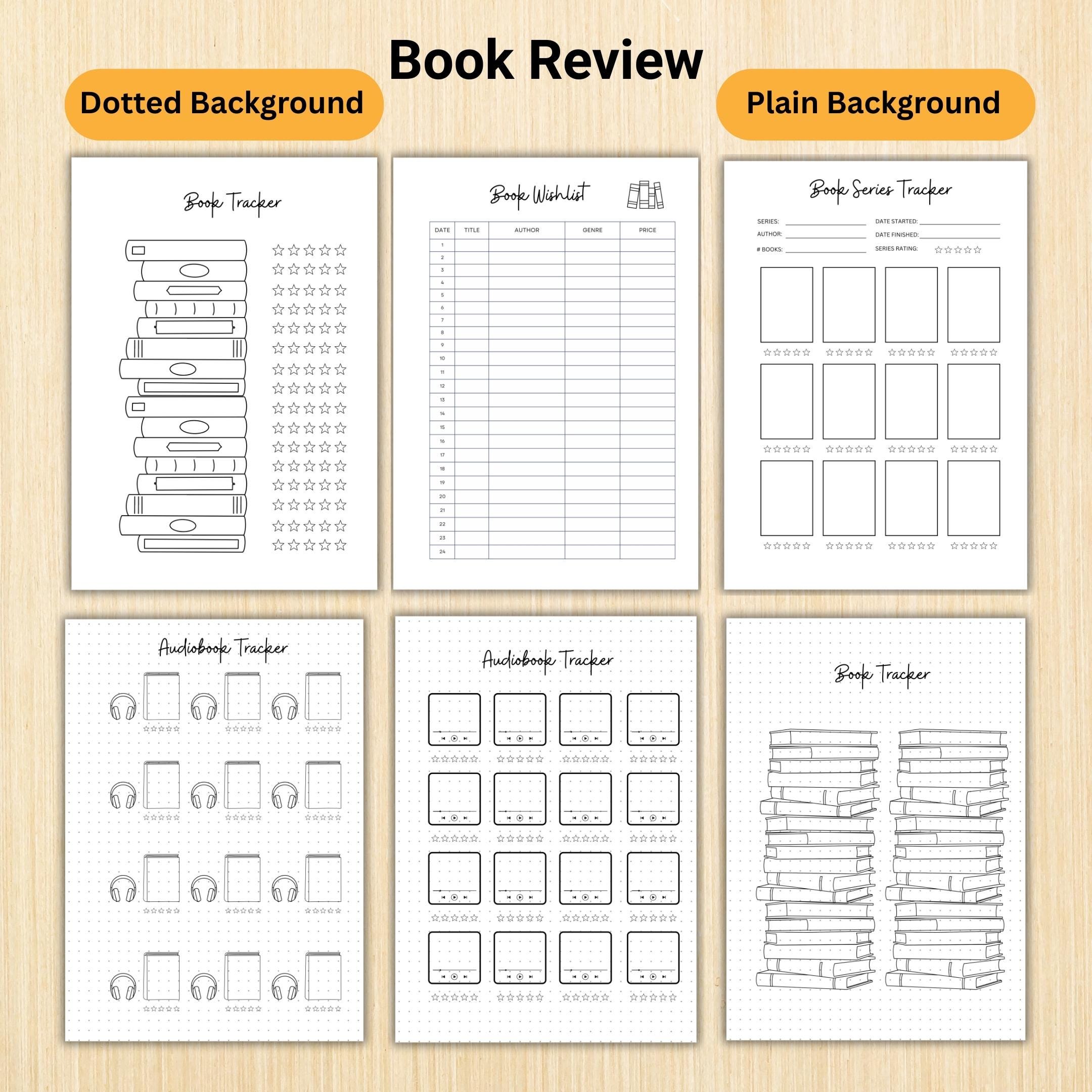 Book Challenge — Reading Journal Pages Printable Bundle, 2026 Book Review Printable, Journal Pages, Book sh... | Bloom Joyfully printable