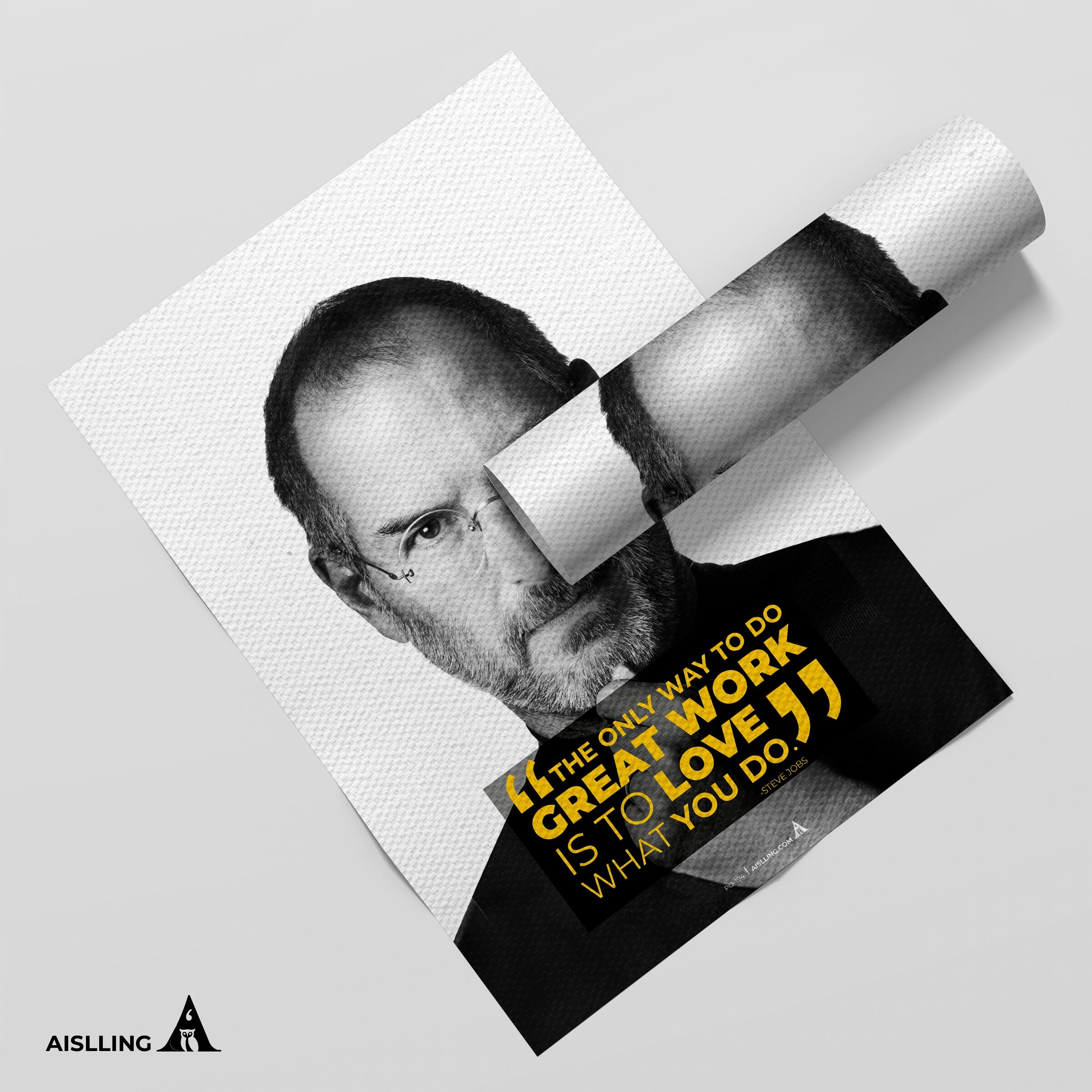 Aislling — The only way to do great work is to love, Steve Jobs Quote Poster Printables, Inspirational Quot... | Aislling printable