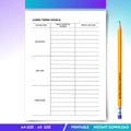 Digital Planner — Long Term Goals Planner PRINTABLE, Goal Setting, Life Planner, Productivity Tracker, Self... | Bloom Joyfully printable