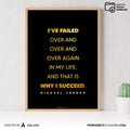 Aislling — Michael Jordan Quotes Digital Printable Wall Art Inspirational Quotes Jordan Mentality Poster Ba... | Aislling printable