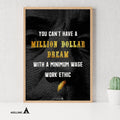 Aislling — You can't have a million dollar goal with a one dollar work ethic, Printables, Inspirational Quo... | Aislling printable